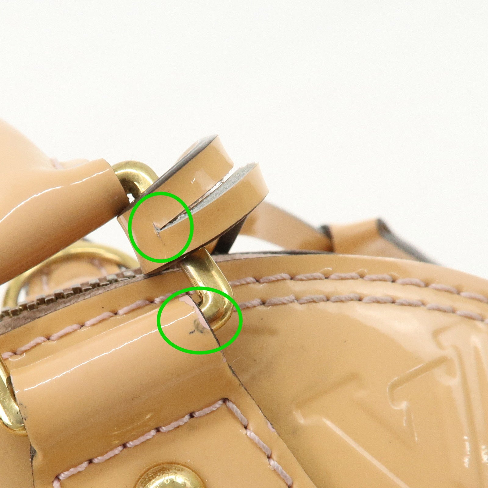 Louis Vuitton Monogram Vernis Alma BB 2Way Hand Shoulder Bag M90064 Used