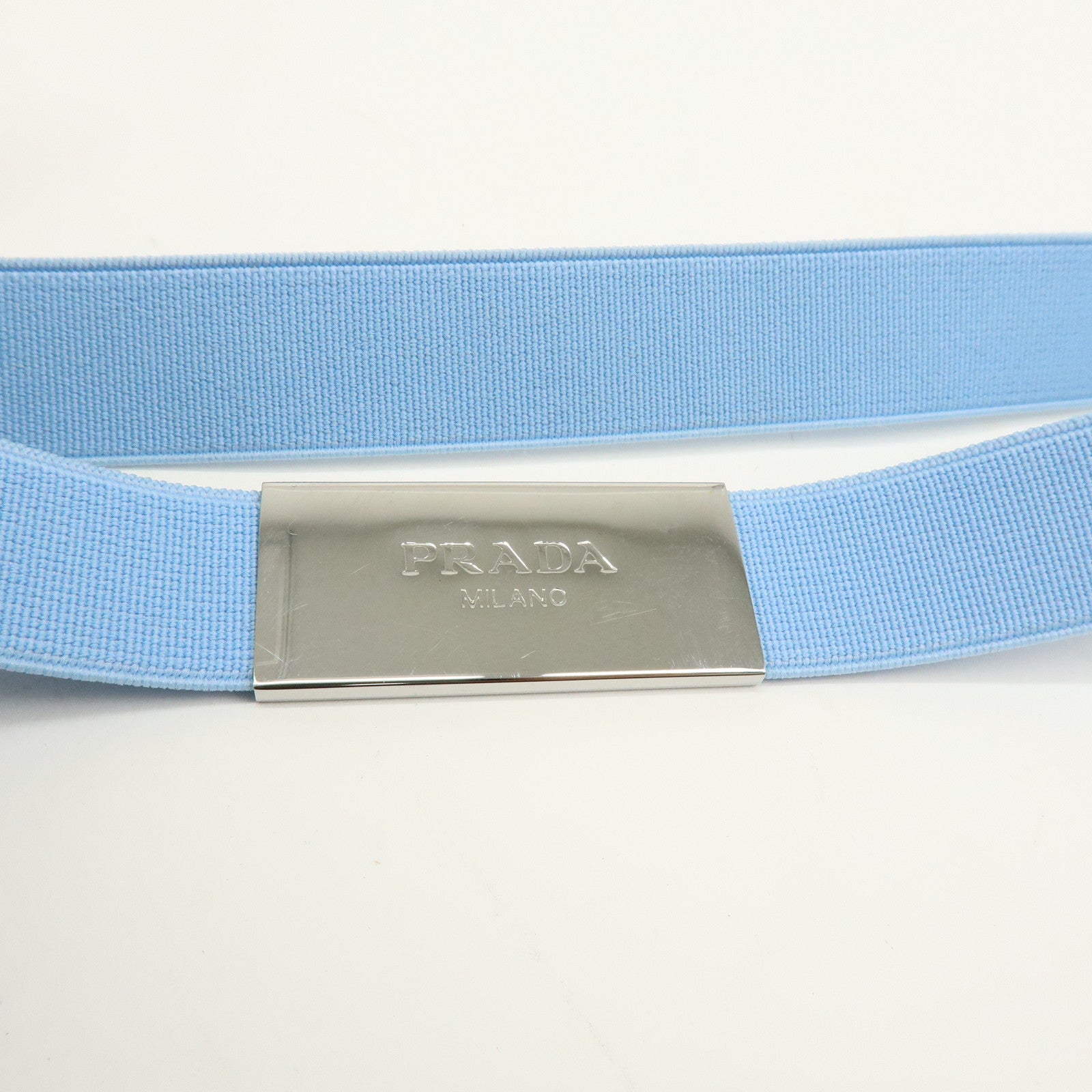 PRADA Triangle Logo Re-Nylon Scarf White 2FF036