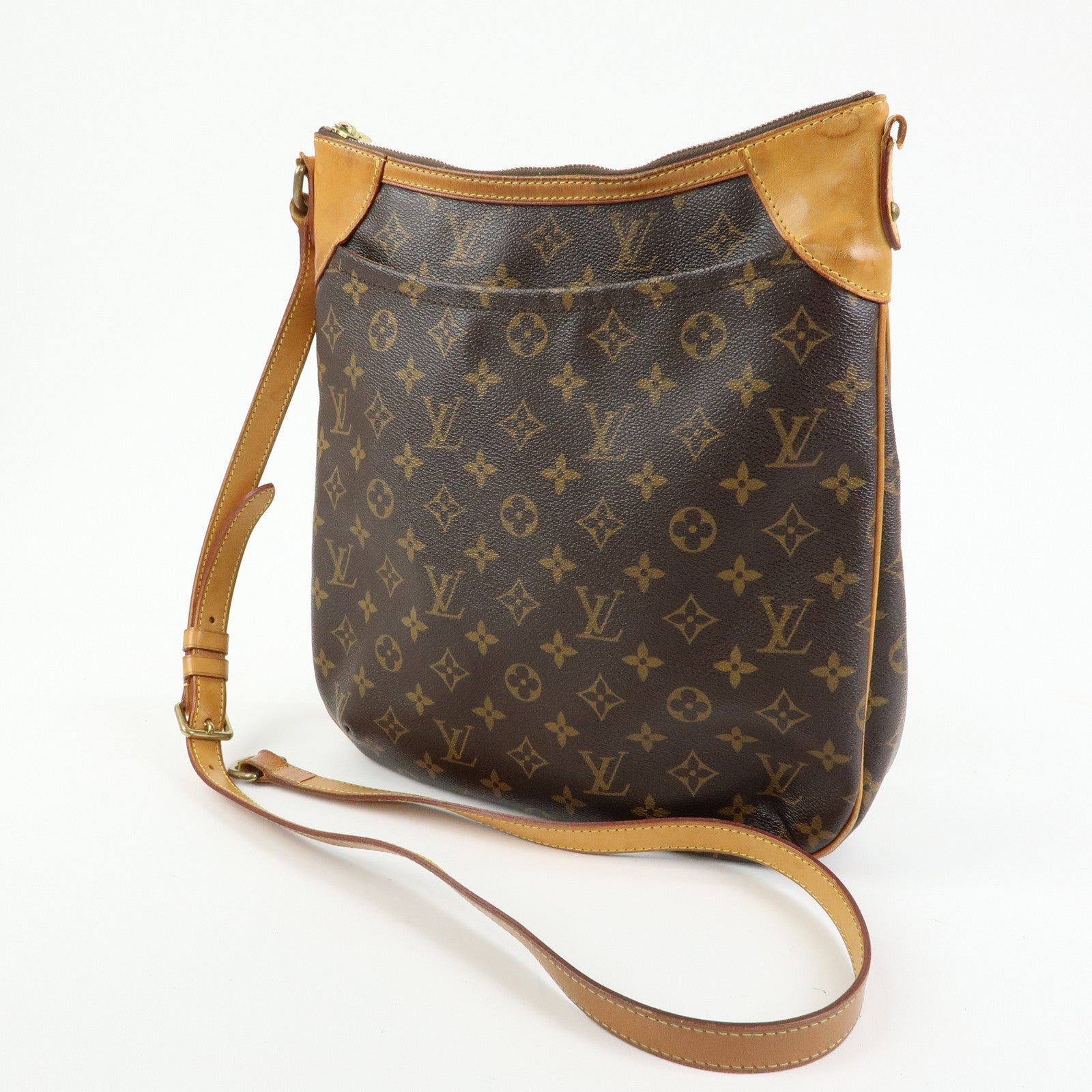 Louis Vuitton Monogram Odeon PM Shoulder Bag Brown M56390