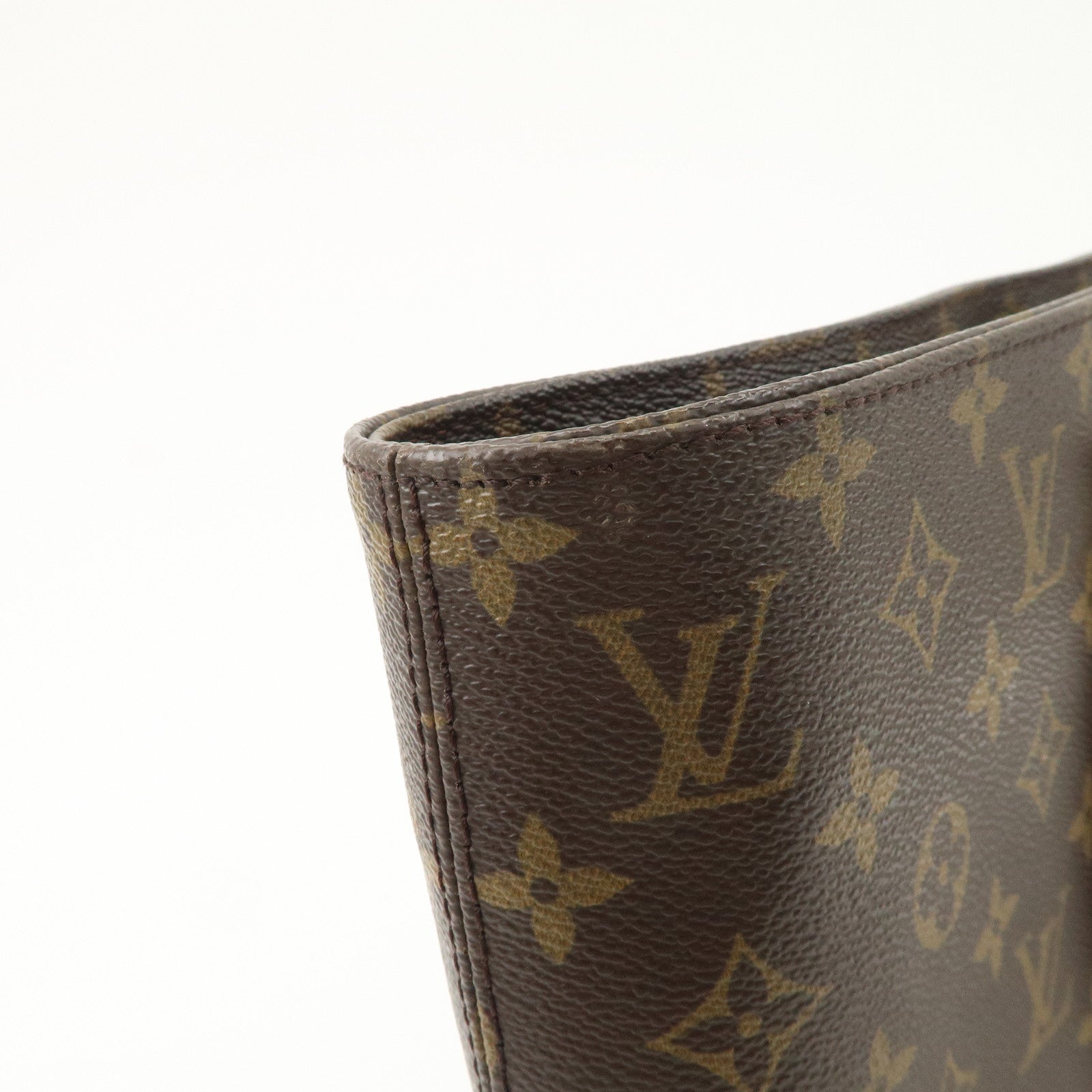 Louis Vuitton Monogram Luco Tote Bag Hand Bag Brown M51155 Used