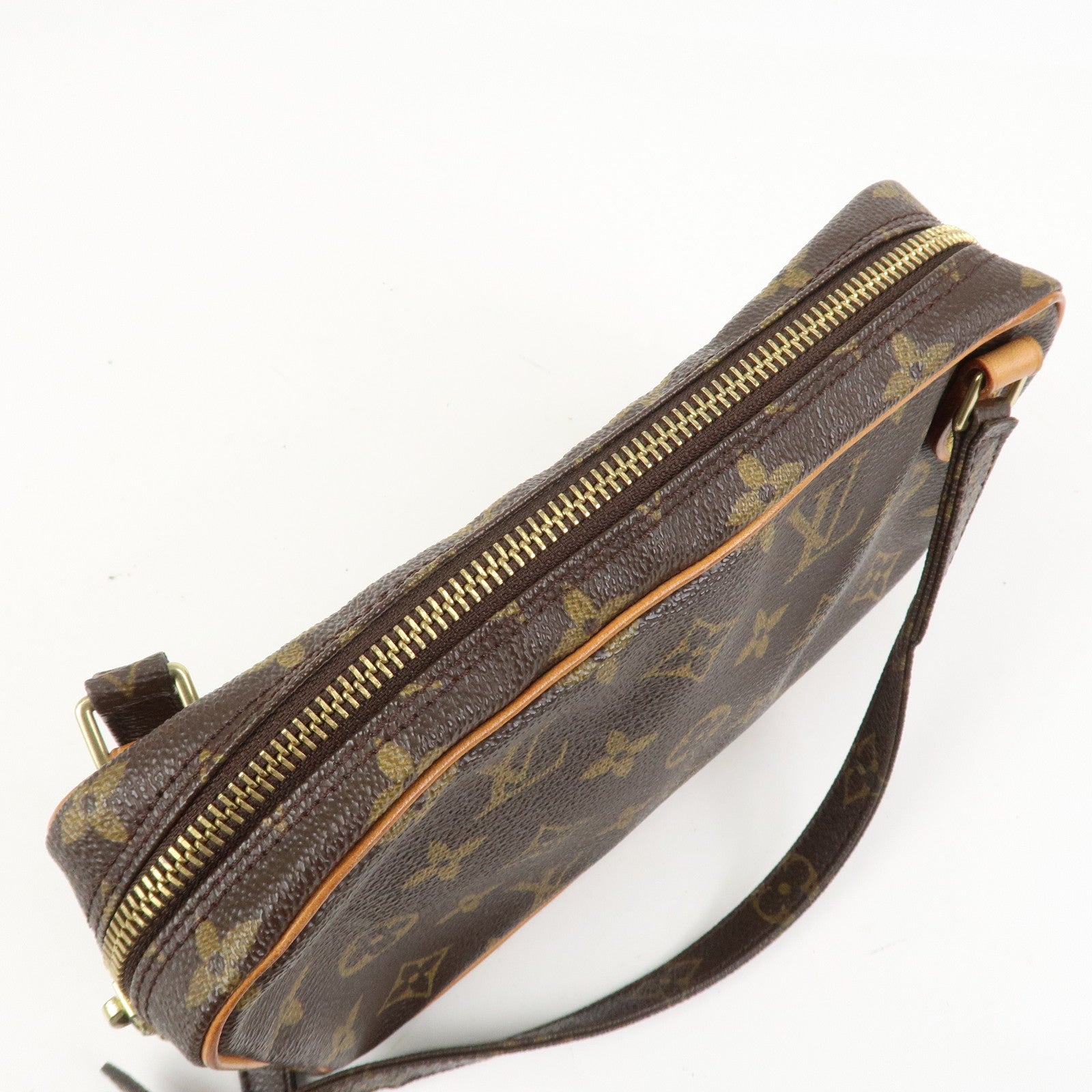 Louis Vuitton Monogram Pochette Marly Bandouliere Bag Brown M51828