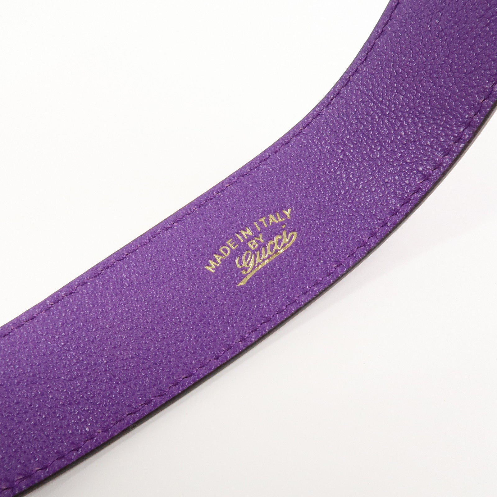 GUCCI GG Marmont Aphrodite Leather Small Hand Bag Purple 739076