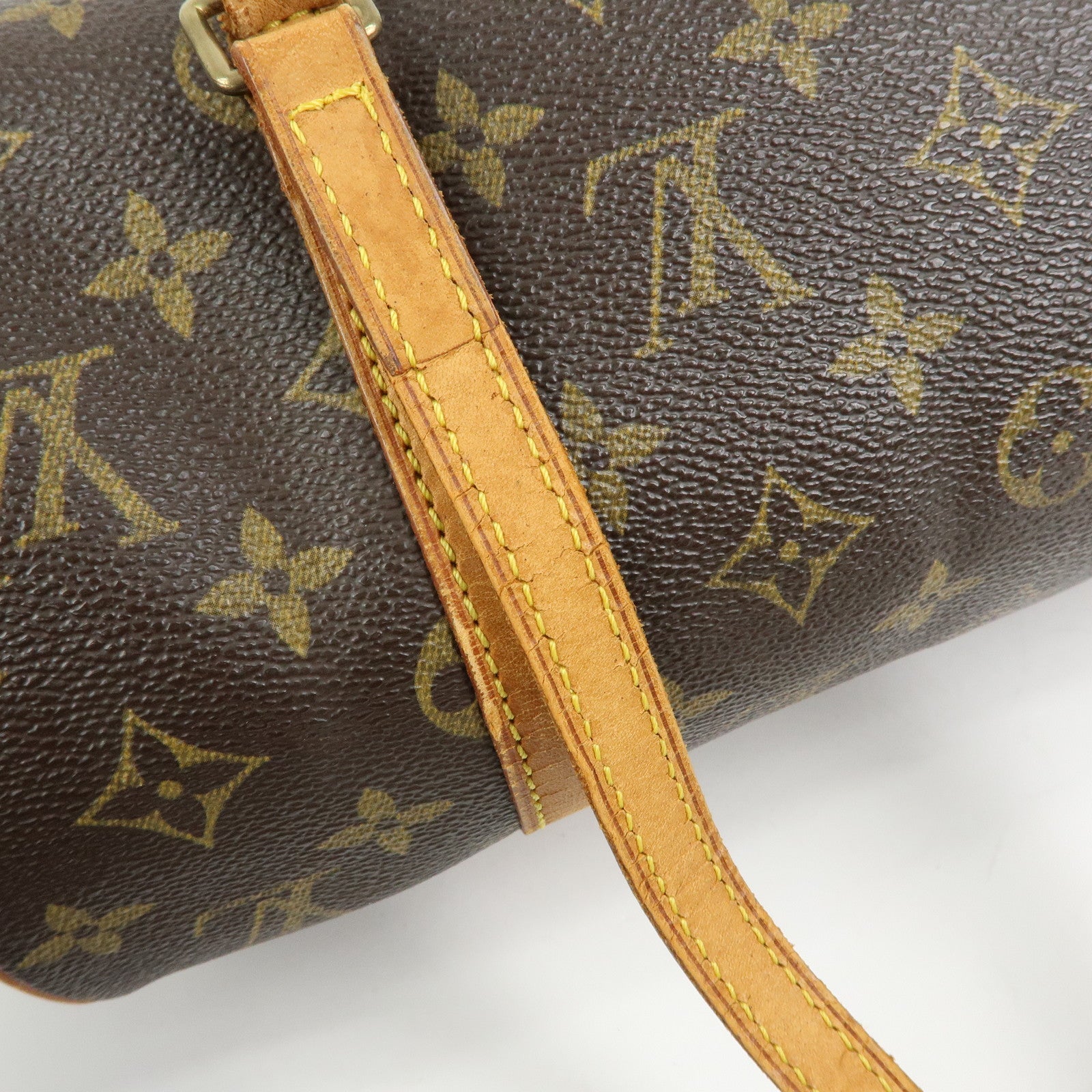 Louis Vuitton Monogram Papillon 30 Hand Bag Brown M51385