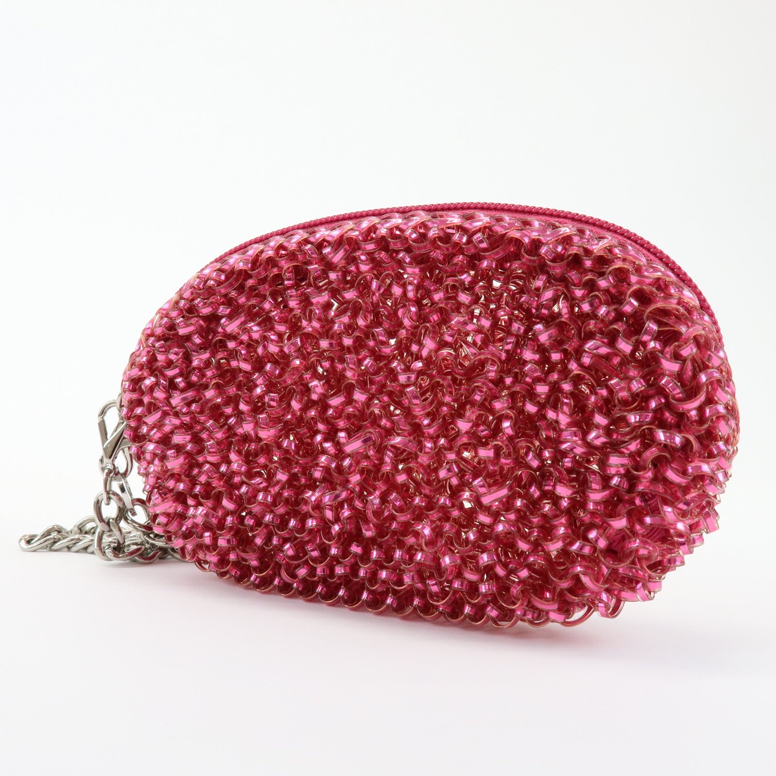 ANTEPRIMA Logo PVC Pouch Bag Cosmetic Pouch Pink
