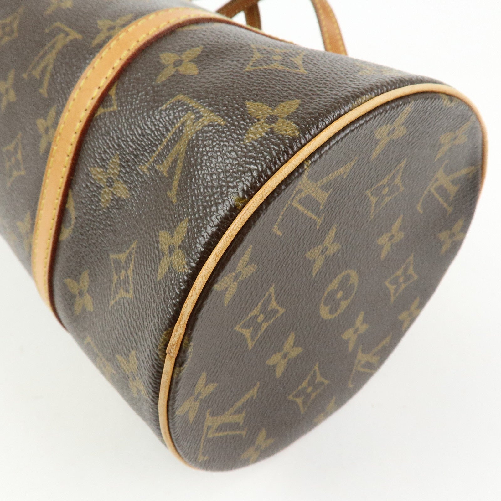 Louis Vuitton Monogram Papillon 30 Hand Bag Brown M51385