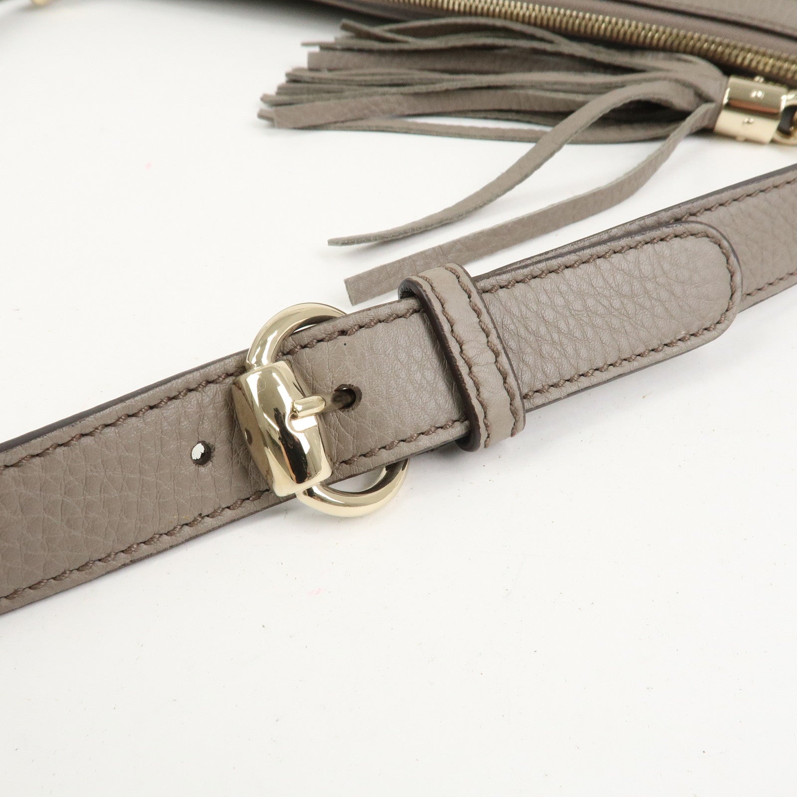 GUCCI SOHO Interlocking G Leather Shoulder Crossbody Bag 308361