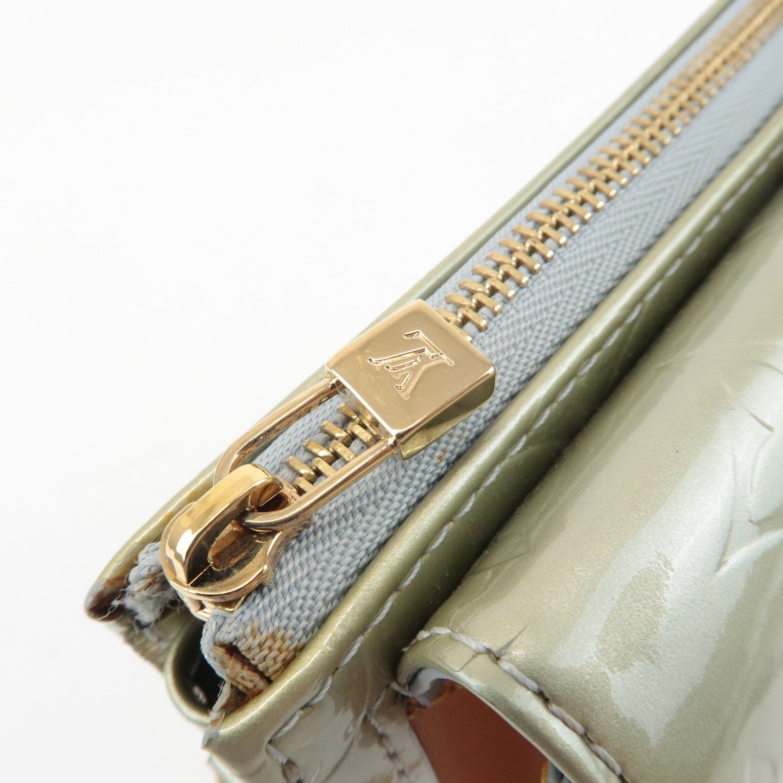 Louis Vuitton Monogram Vernis Motto Shoulder Bag Gray M91030 Used