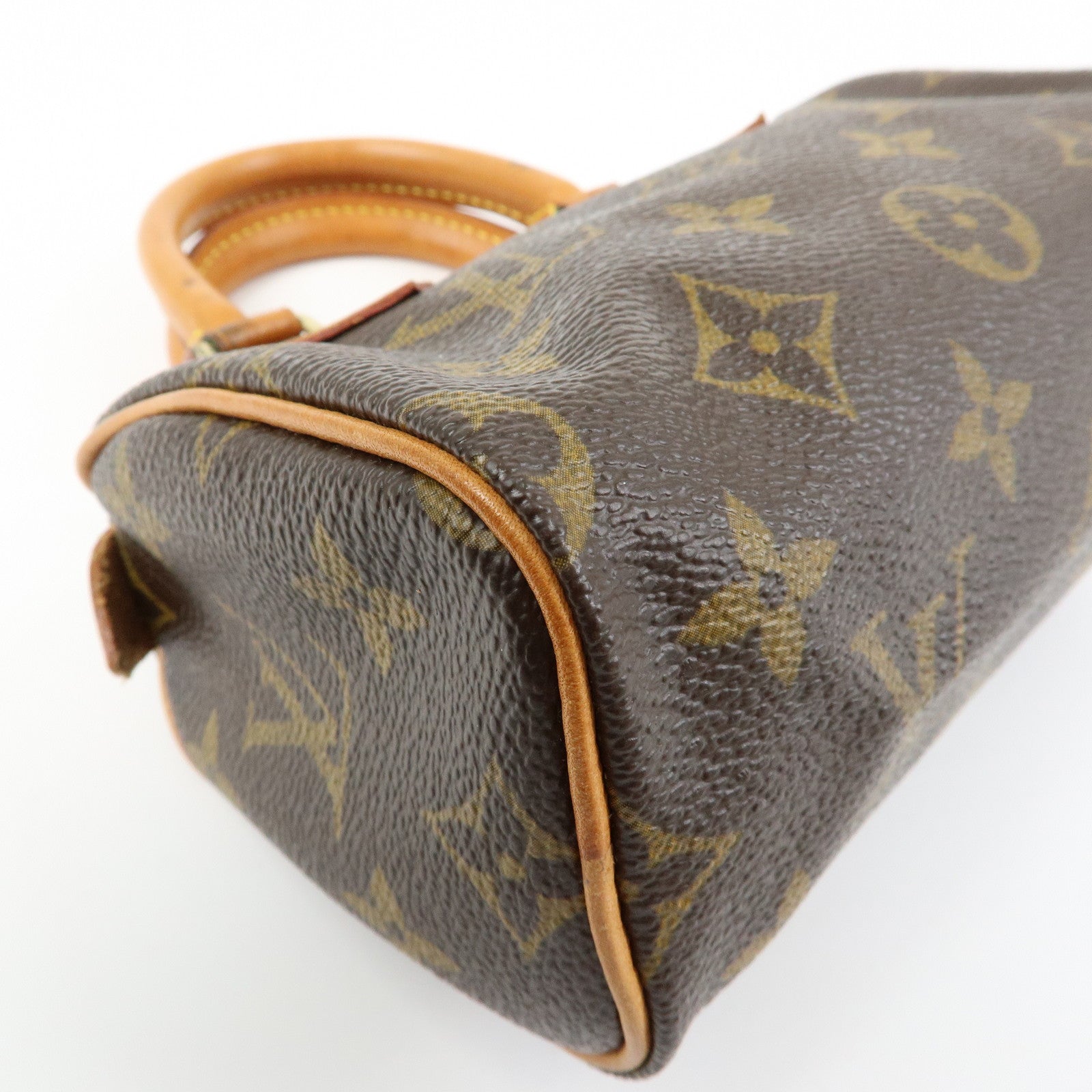 Louis Vuitton Monogram Mini Speedy Hand Shoulder Bag Brown M41534