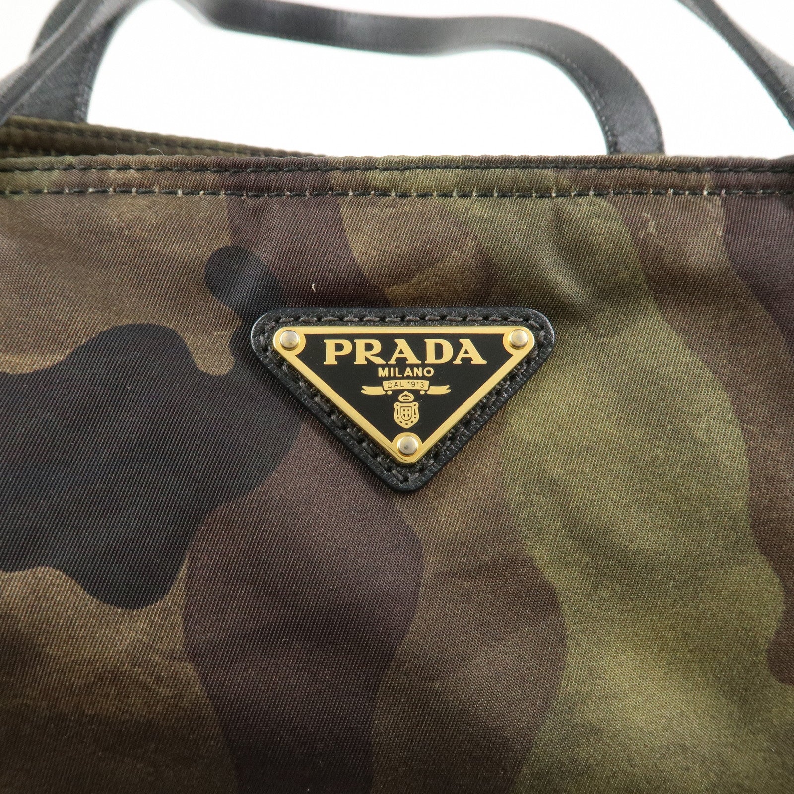 PRADA Triangle Logo Nylon 2Way Bag Shoulder Bag Tote Bag B2600A