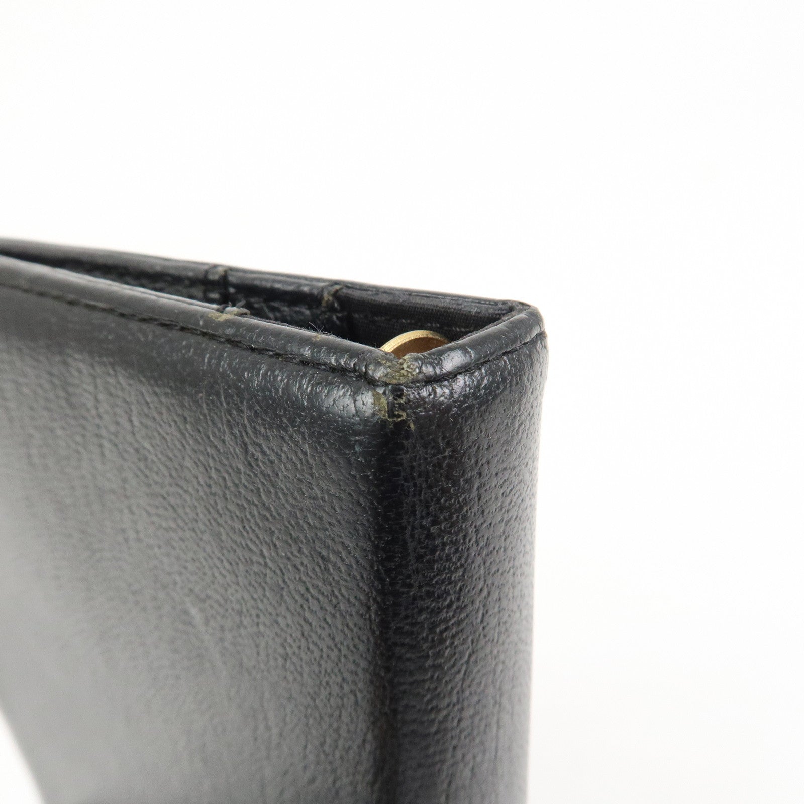 CHANEL COCO Mark Leather Planner Cover Agenda Black
