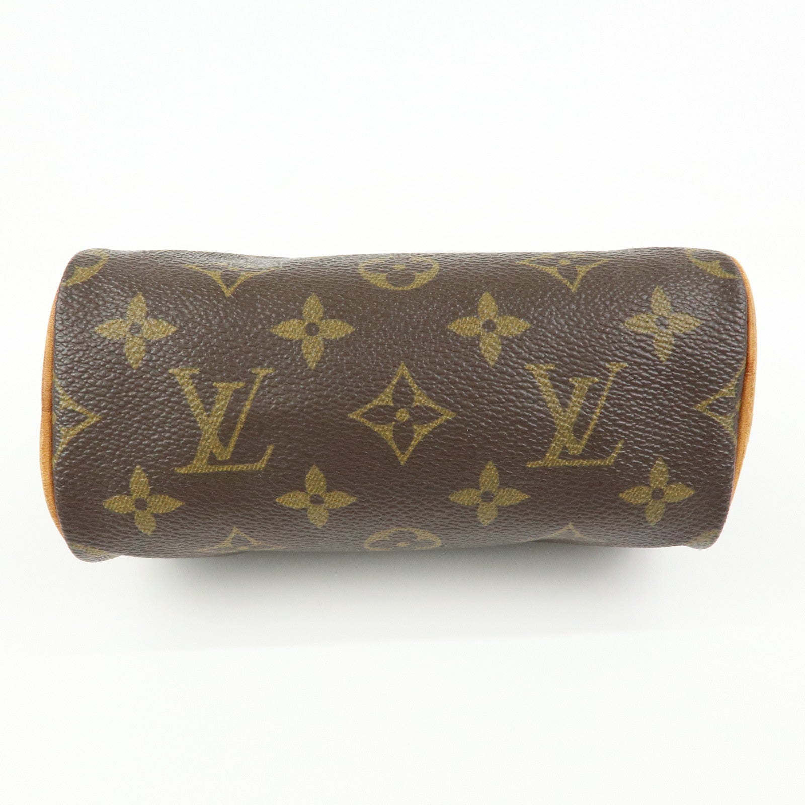 Louis Vuitton Monogram Mini Speedy Hand Bag Brown M41534