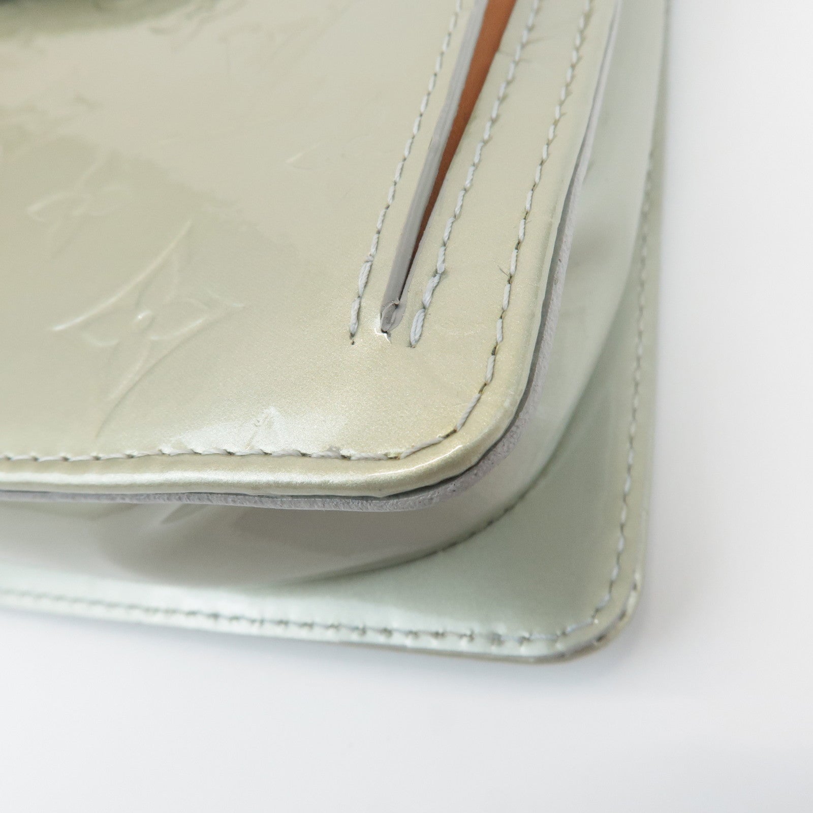 Louis Vuitton Monogram Vernis Motto Shoulder Bag Gray M91030 Used