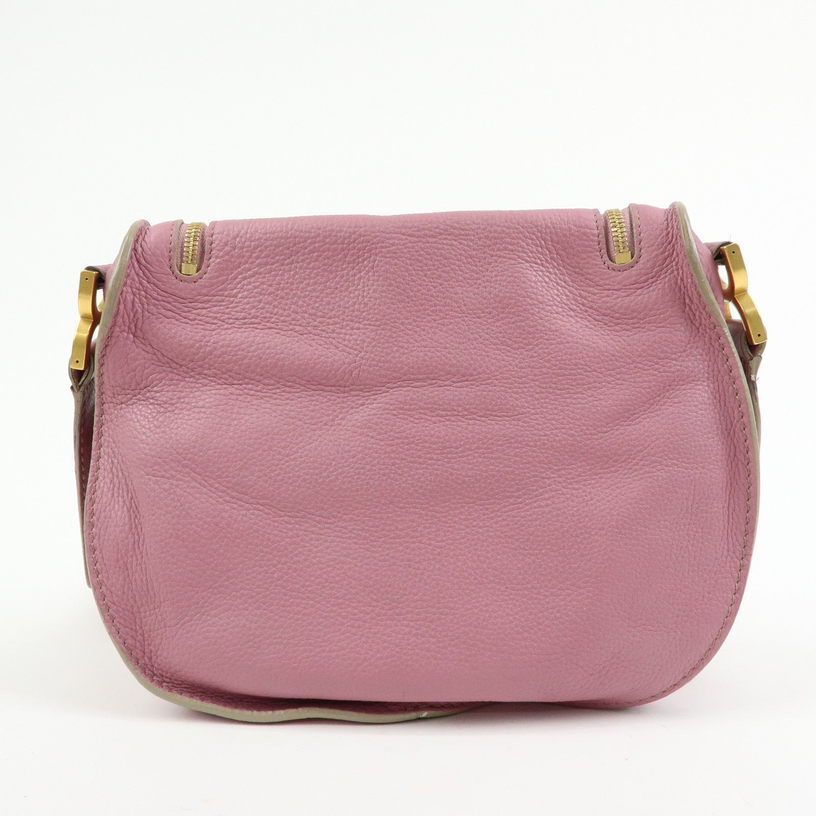 Chloe Marcie Leather Shoulder Bag Crossbody Bag Purple