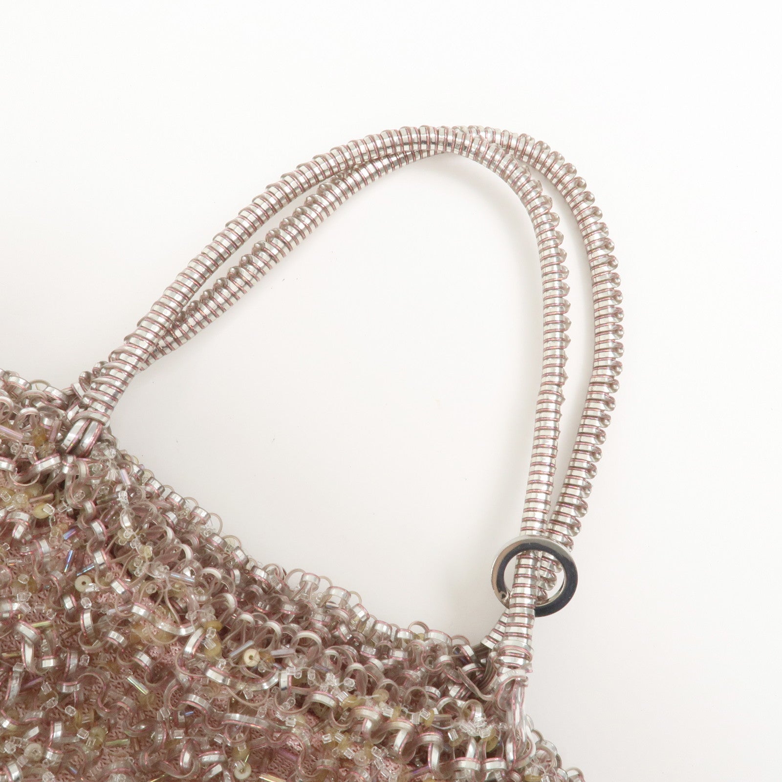 ANTEPRIMA PVC Hand Bag Tote Bag Clear Pink