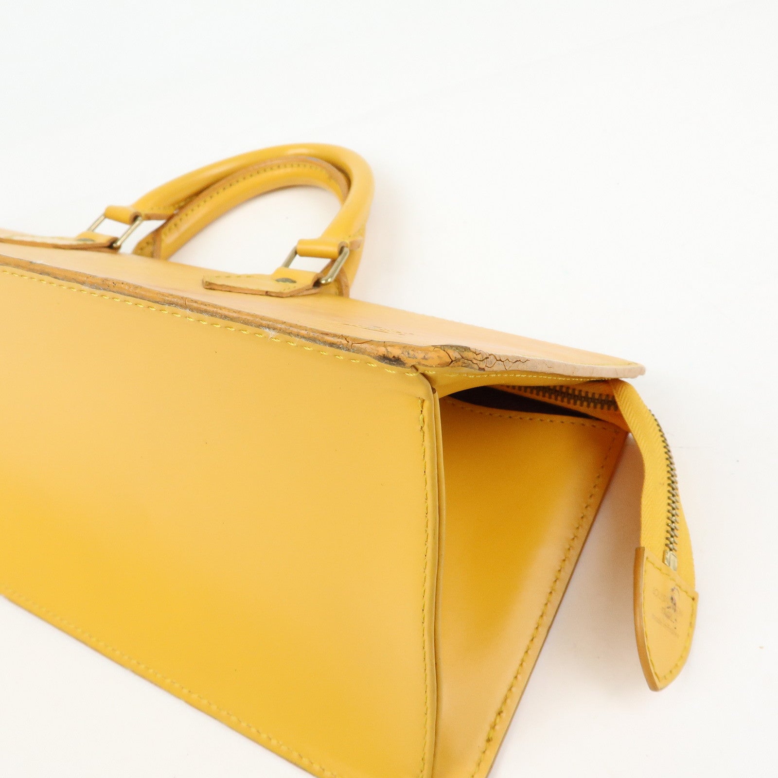 Louis Vuitton Epi Sac Triangle Hand Bag Tassili Yellow M52099