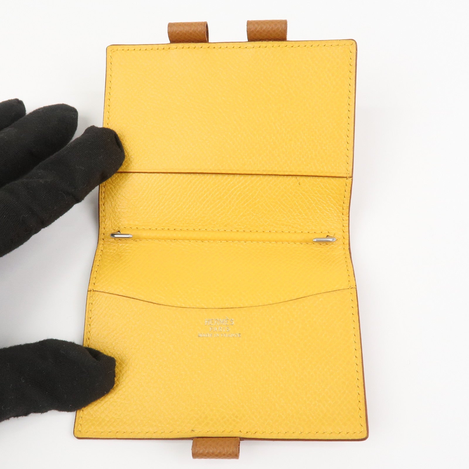HERMES Agenda PM Leather Planner Cover □B Stamped Gold