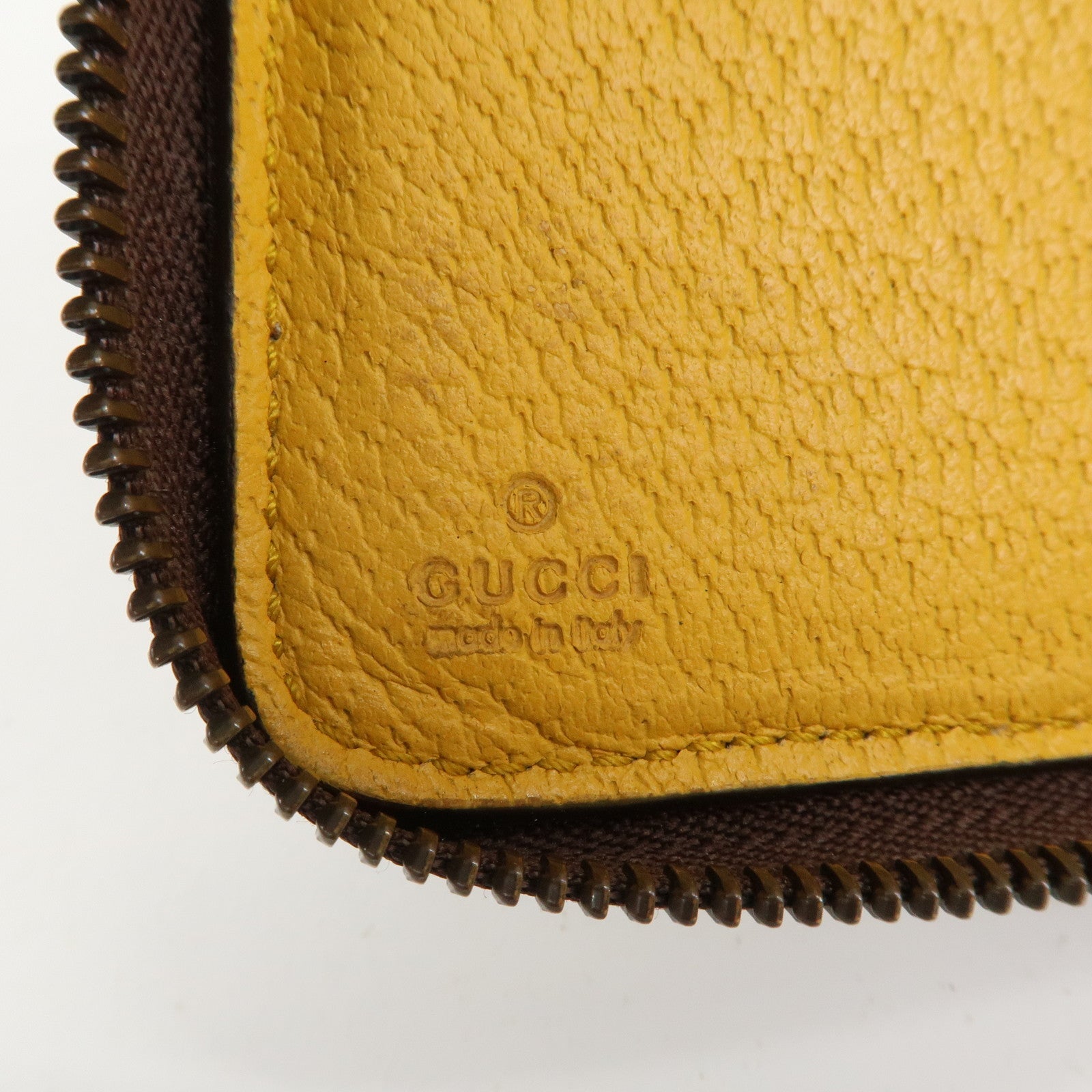 GUCCI Neo Vintage GG Supreme Round Zippy Long Wallet Beige 473953