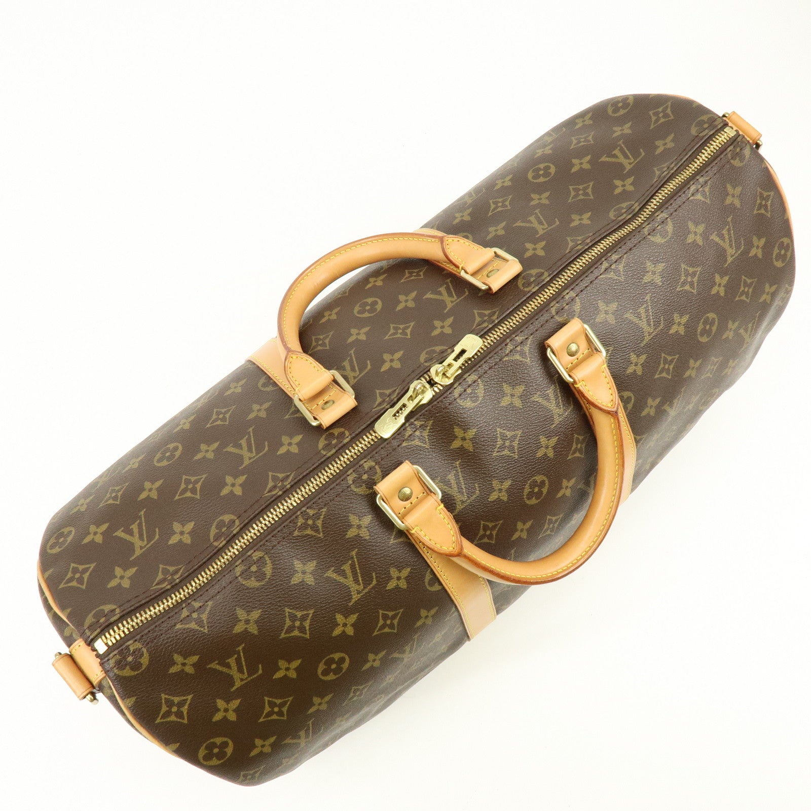 Louis Vuitton Monogram Keep All Bandouliere 50 Boston Bag M41416