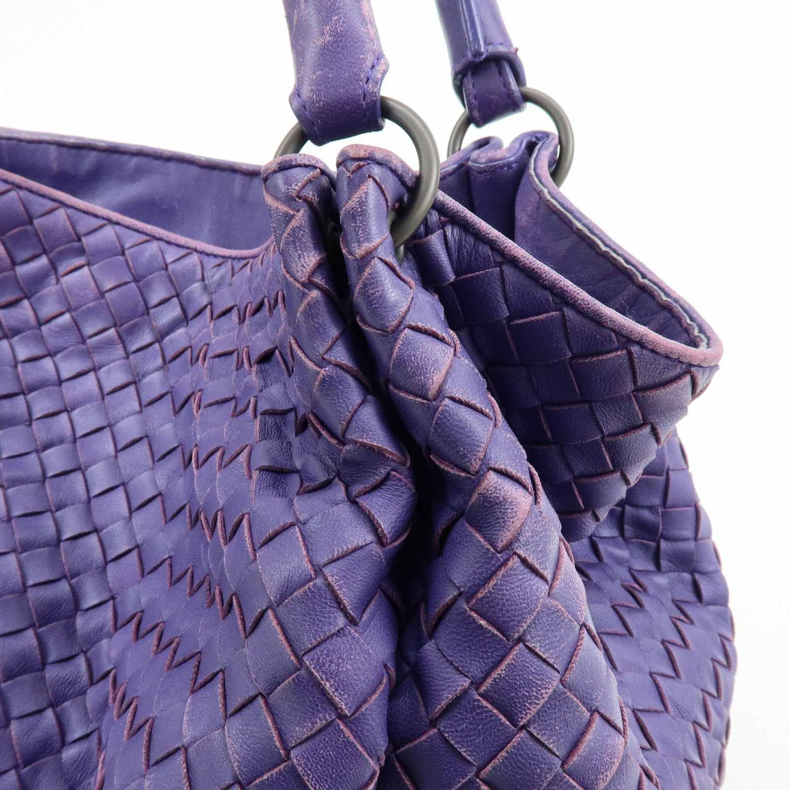 BOTTEGA VENETA Intrecciato Nappa Leather Tote Bag Purple 222322