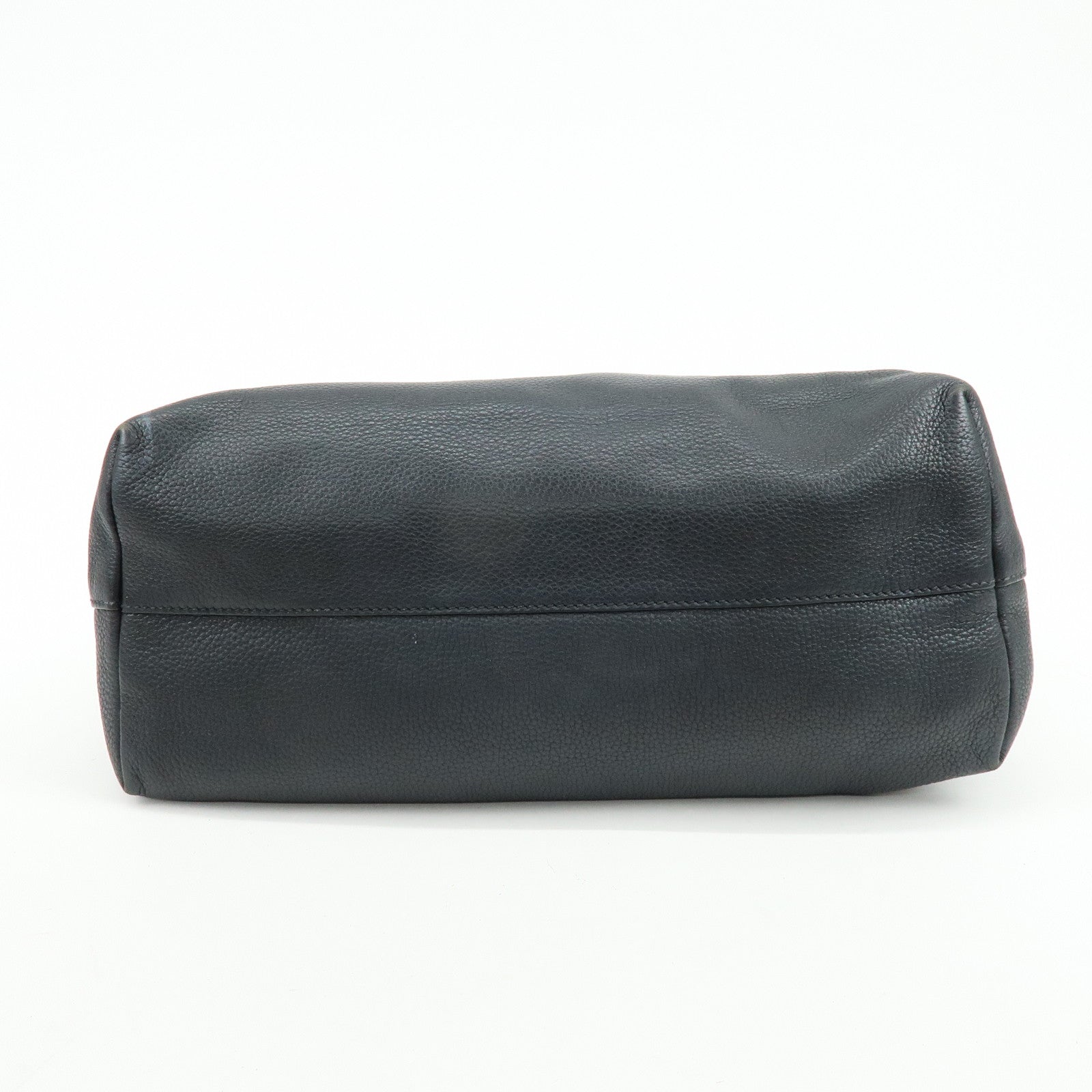 MIU MIU Leather Tote Bag Shoulder Bag Hand Black RR1934