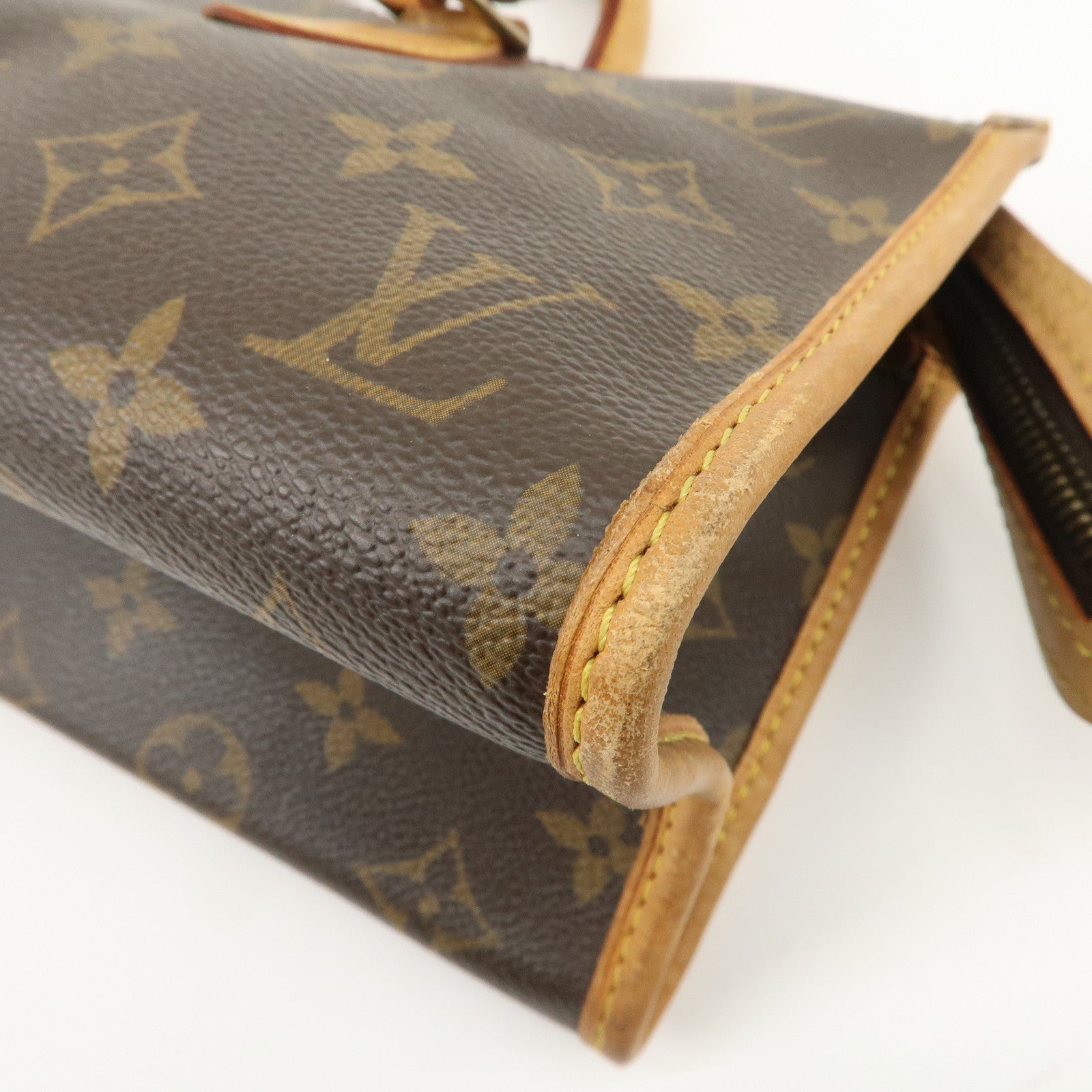 Louis Vuitton Monogram Popincourt Hand Bag Brown M40009 Used