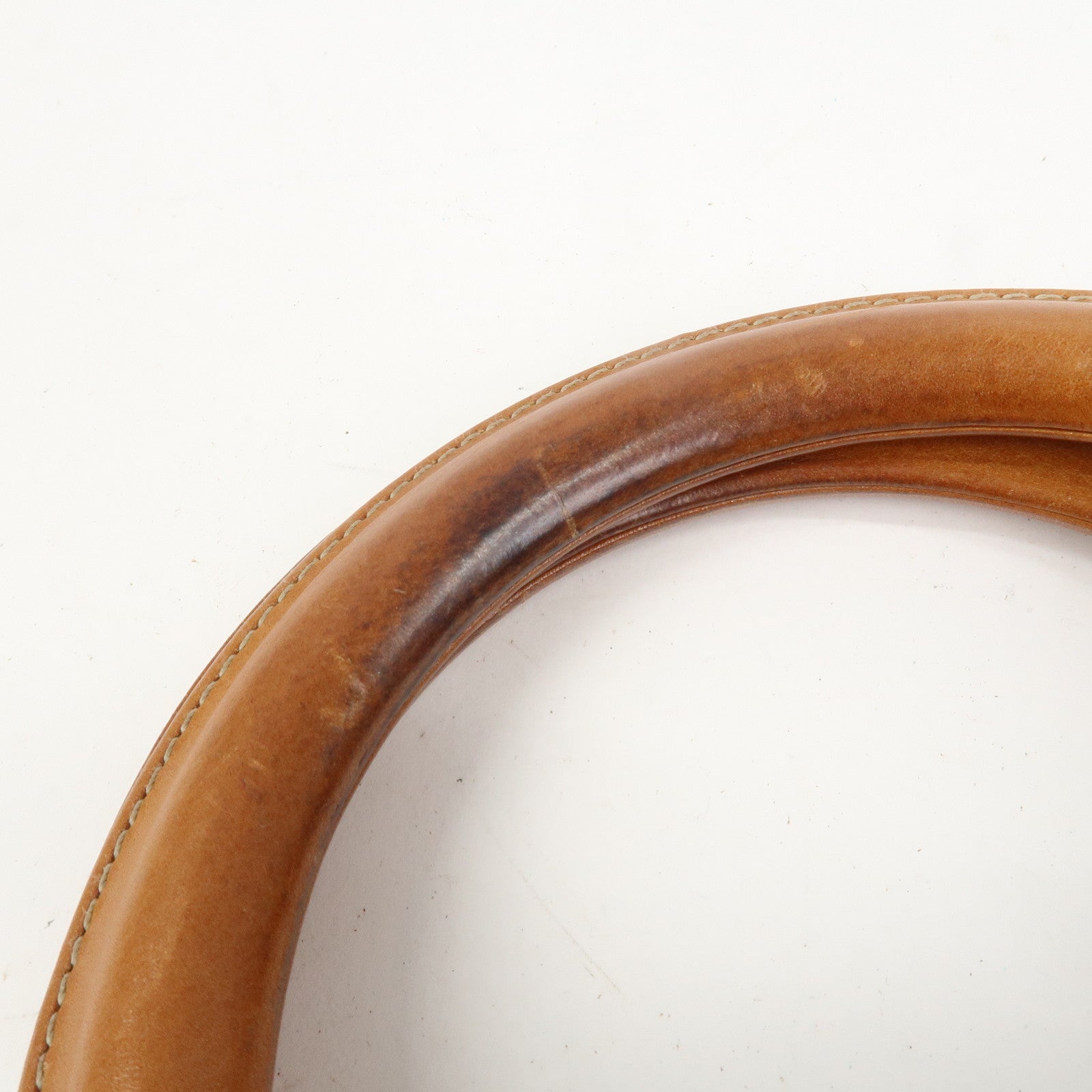 Christian Dior Lady Dior Leather Tote Bag Hand Bag Brown Gold