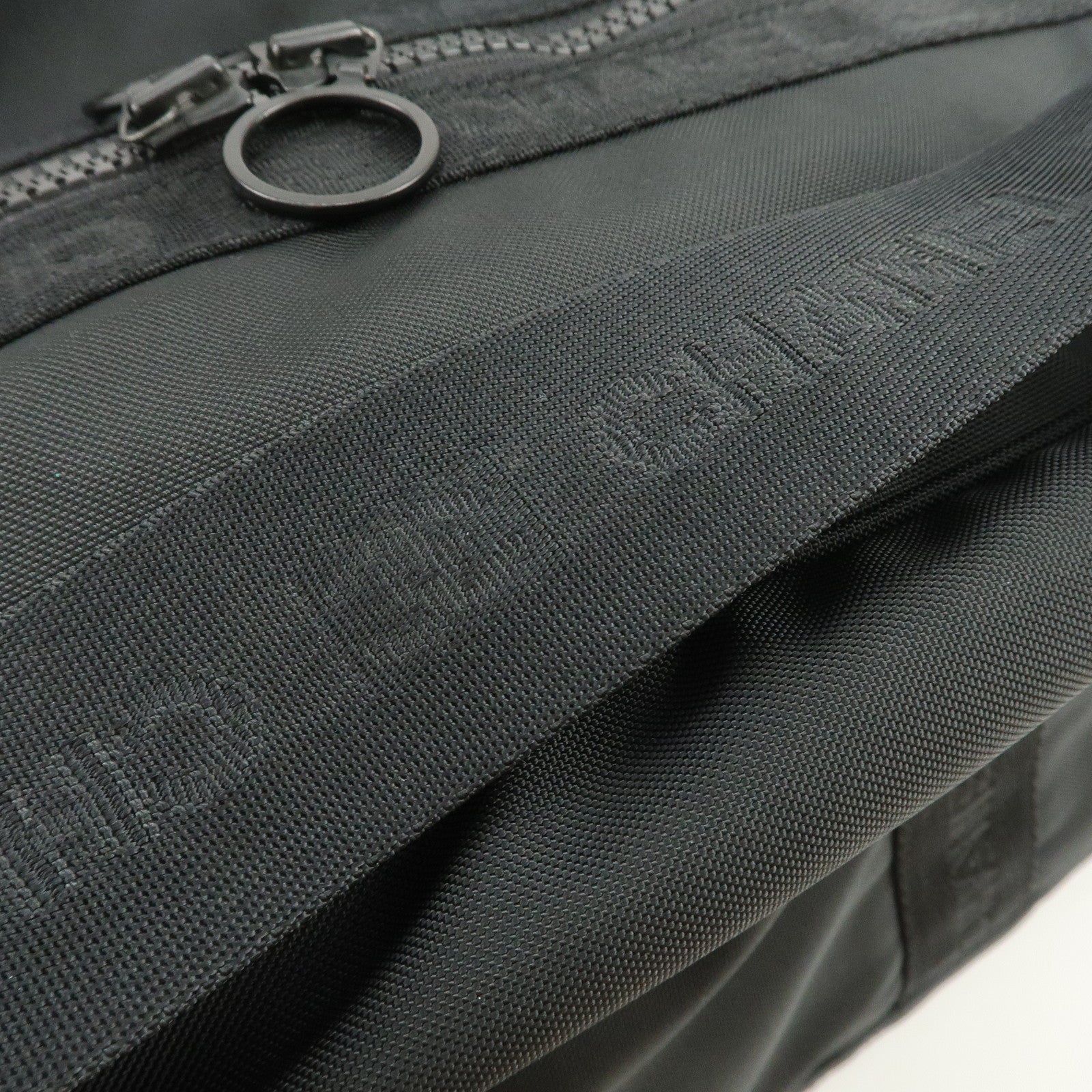 CHANEL Sports Line COCO Mark Nylon Boston Bag Hand Bag Black