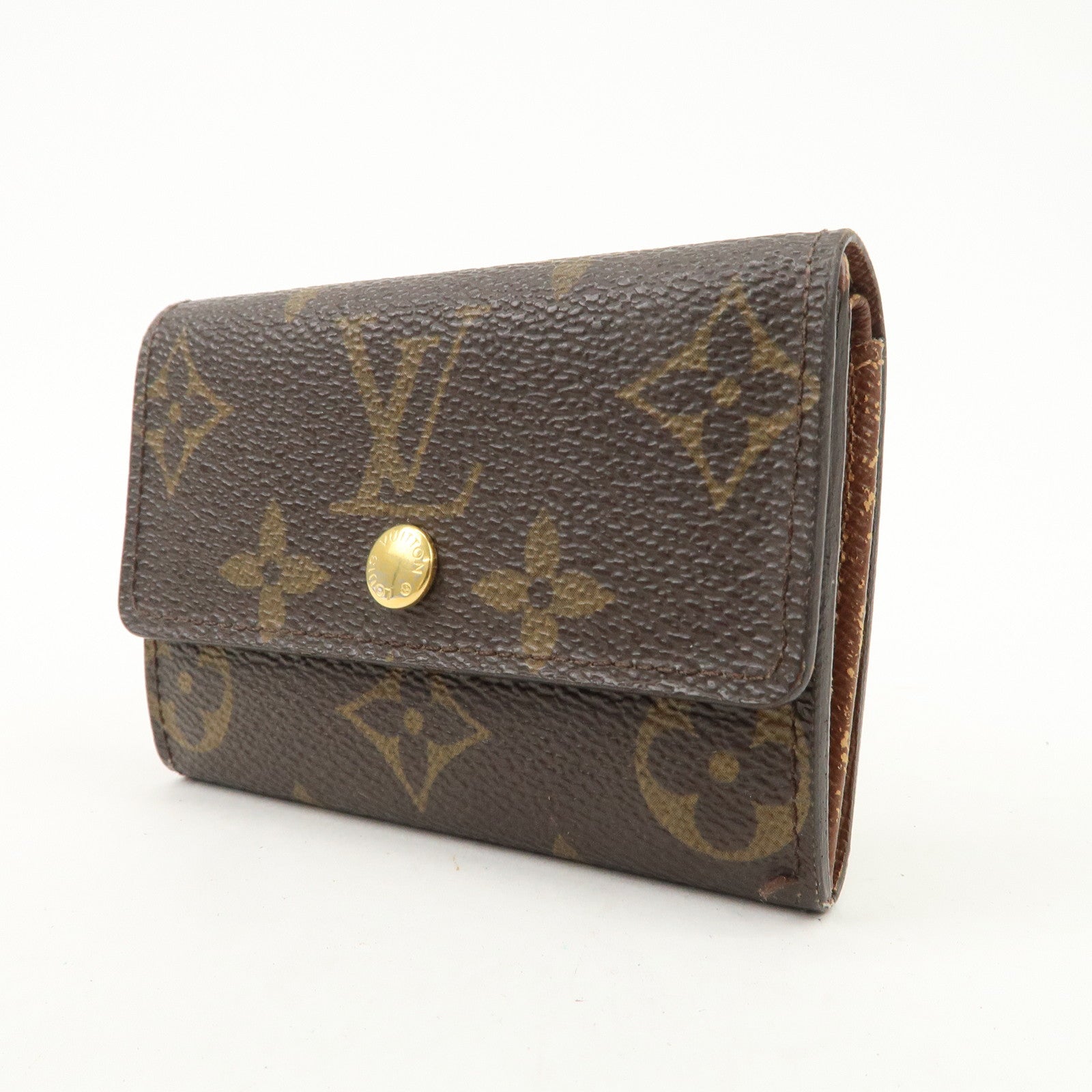 Louis Vuitton Monogram Set of 2 Canvas Coin Case M61930 M61970 Used