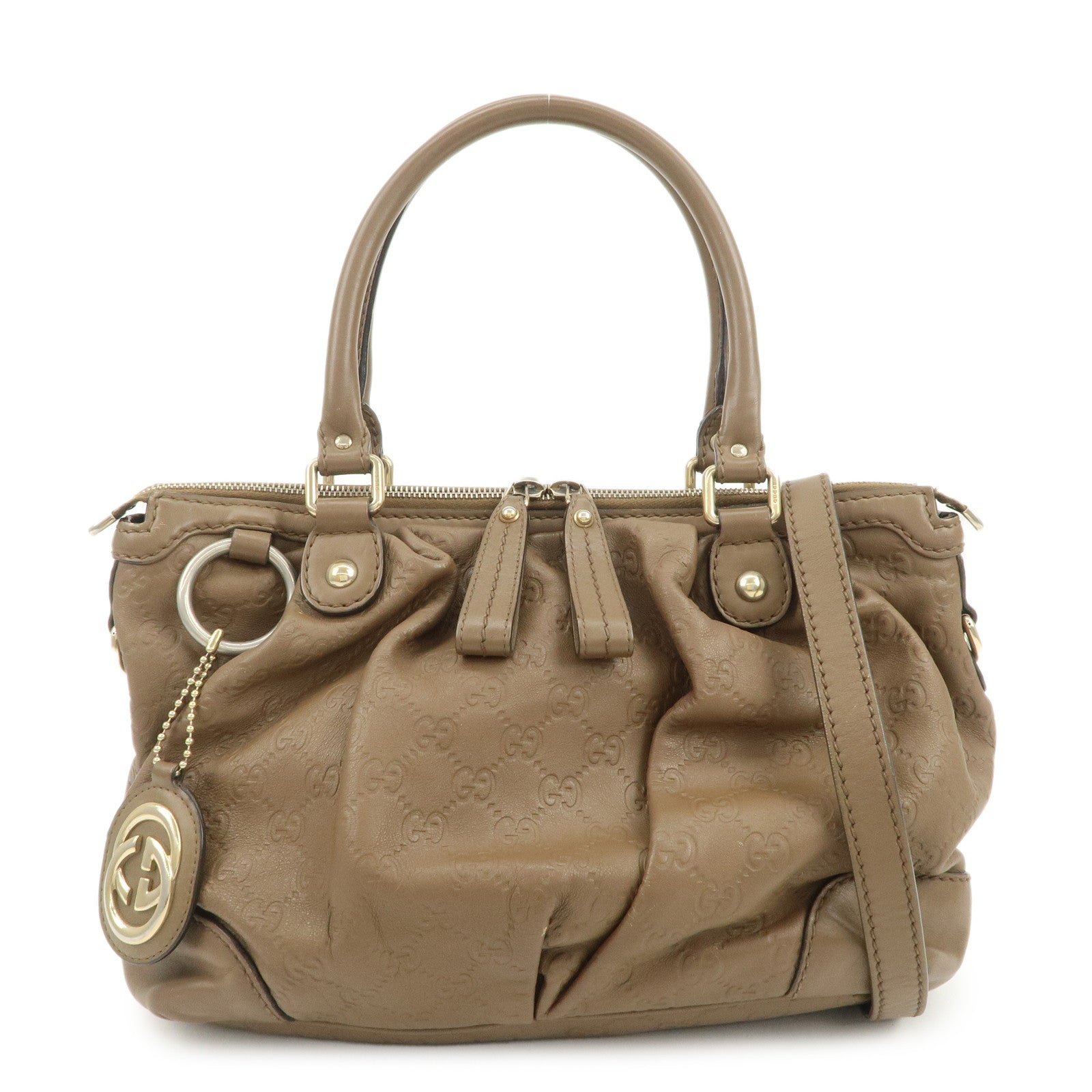 GUCCI Sukey Interlocking G Guccissima 2Way Shoulder Bag 247902