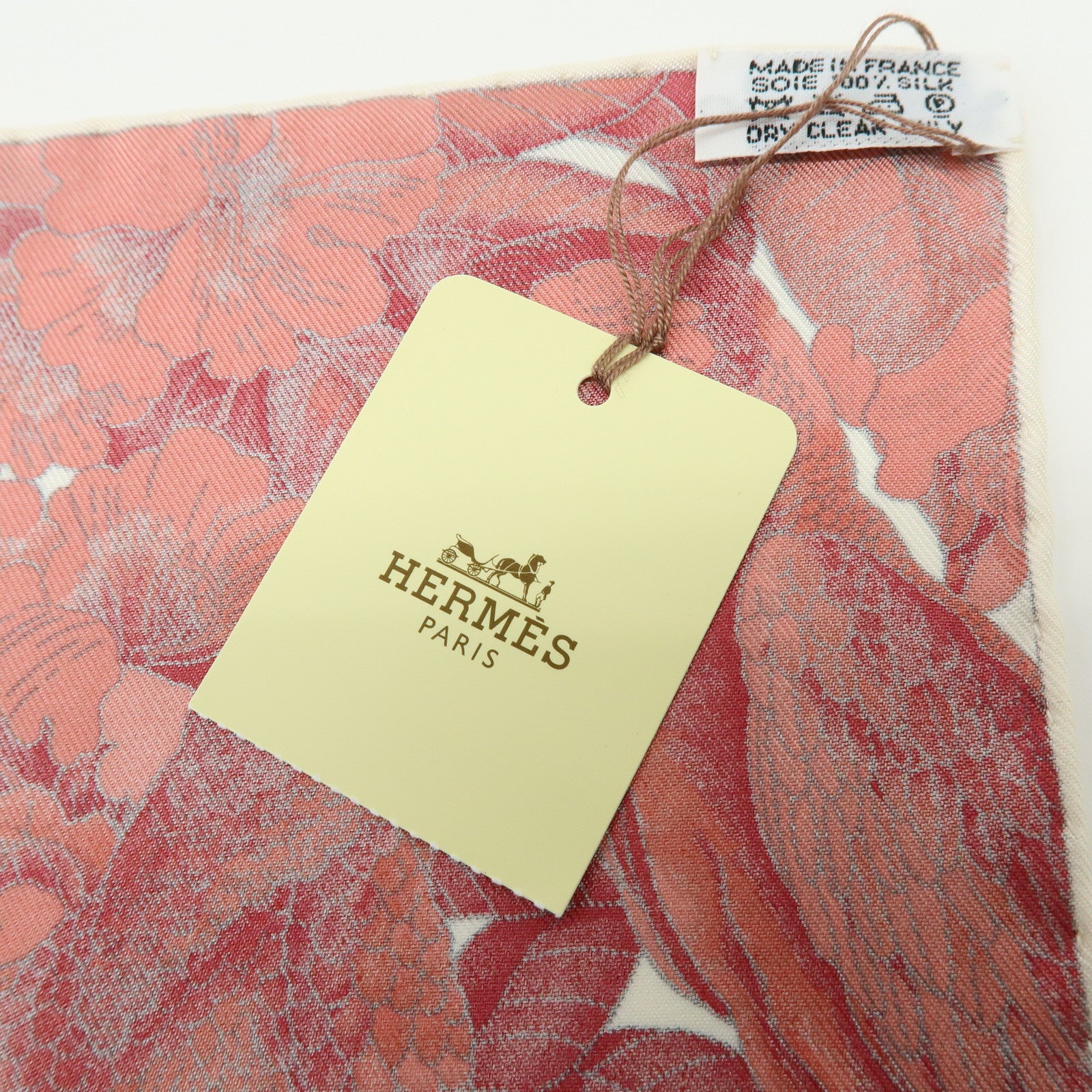 HERMES Carre 90 Silk 100% Scarf Tous Les Bateaux du Monde White Red