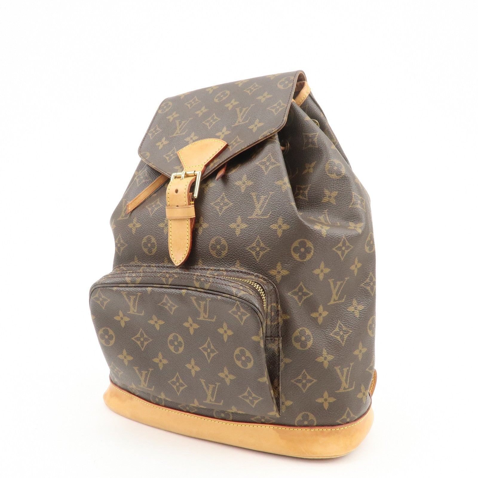 Louis Vuitton Monogram Montsouris GM Backpack Rucksack Brown M51135