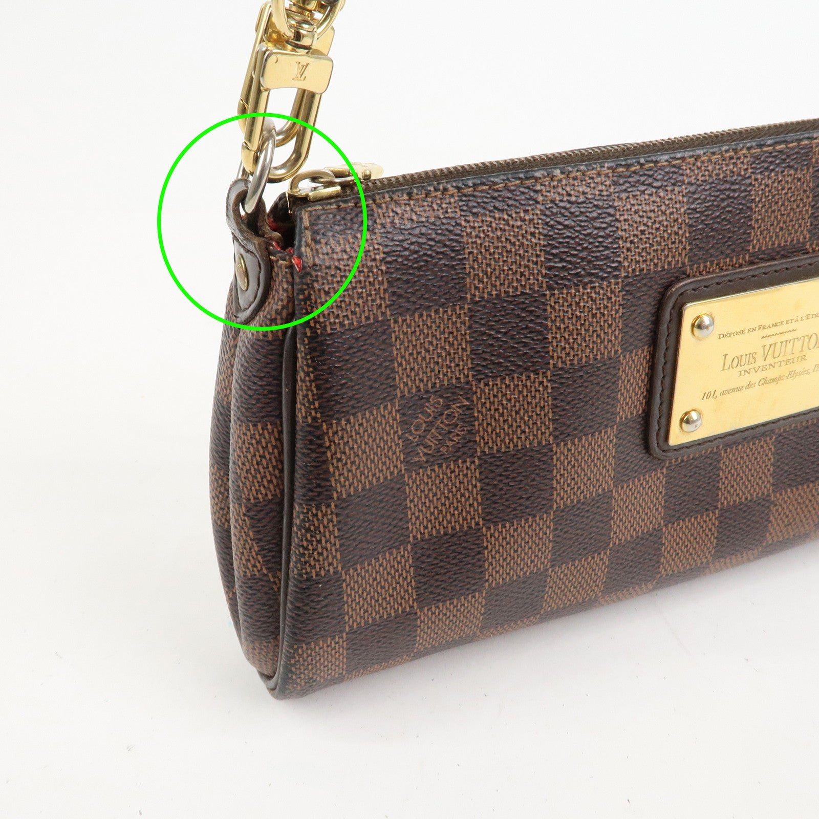 Louis Vuitton Damier Eva 2Way Bag Shoulder Bag Hand Bag Brown N55213