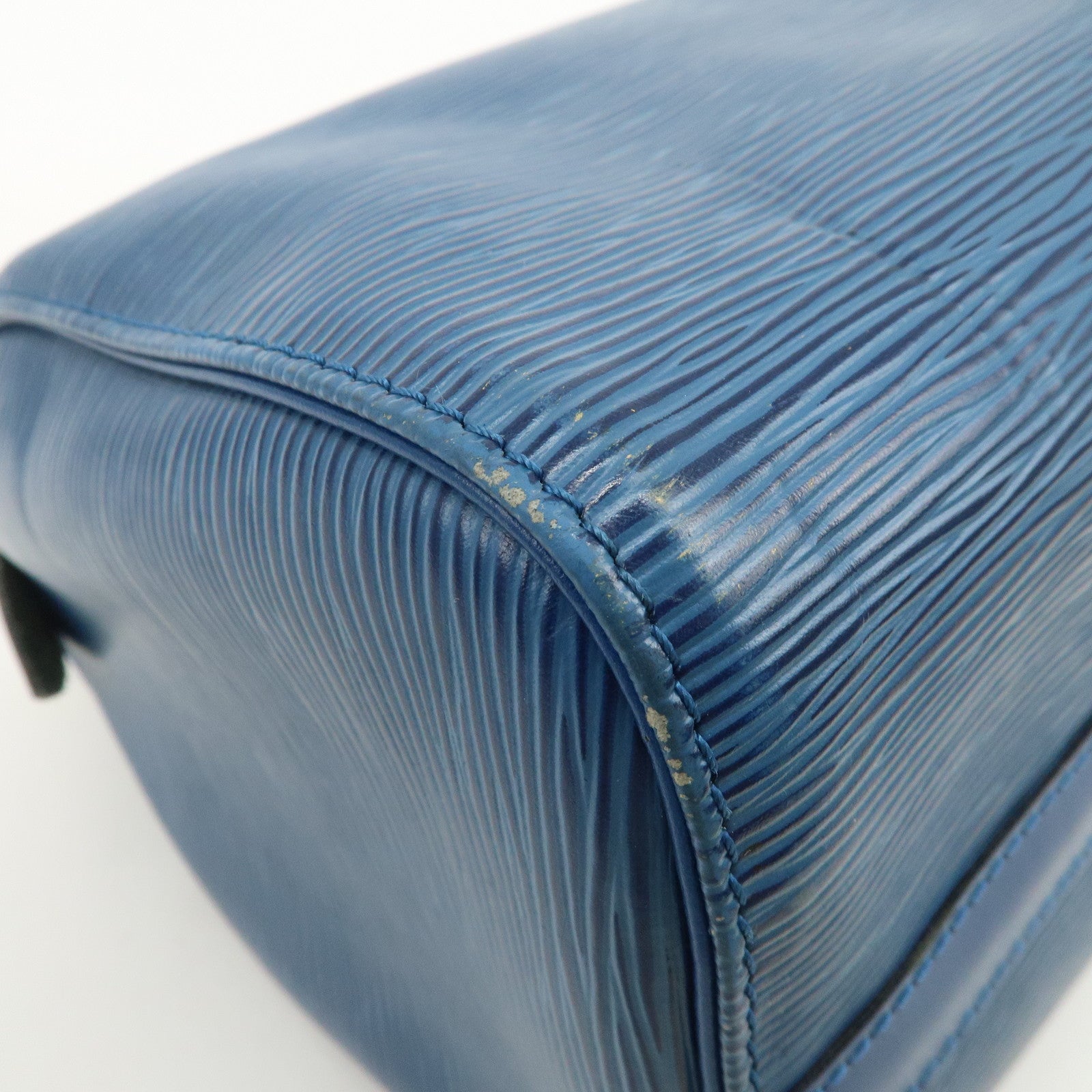 Louis Vuitton Epi Speedy 25 Hand Bag Boston Bag Toledo Blue M43015