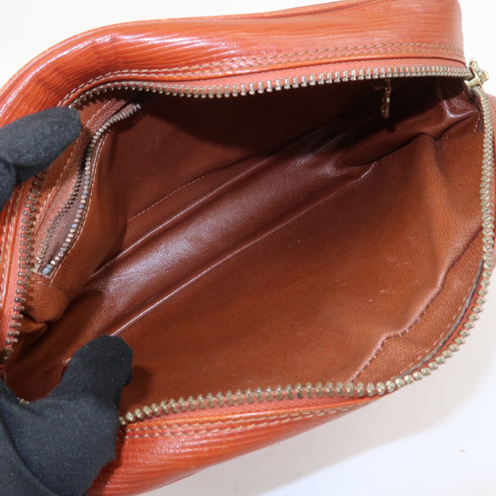 Louis Vuitton Epi Trocadero 24 Shoulder Bag Kenya Brown M52313