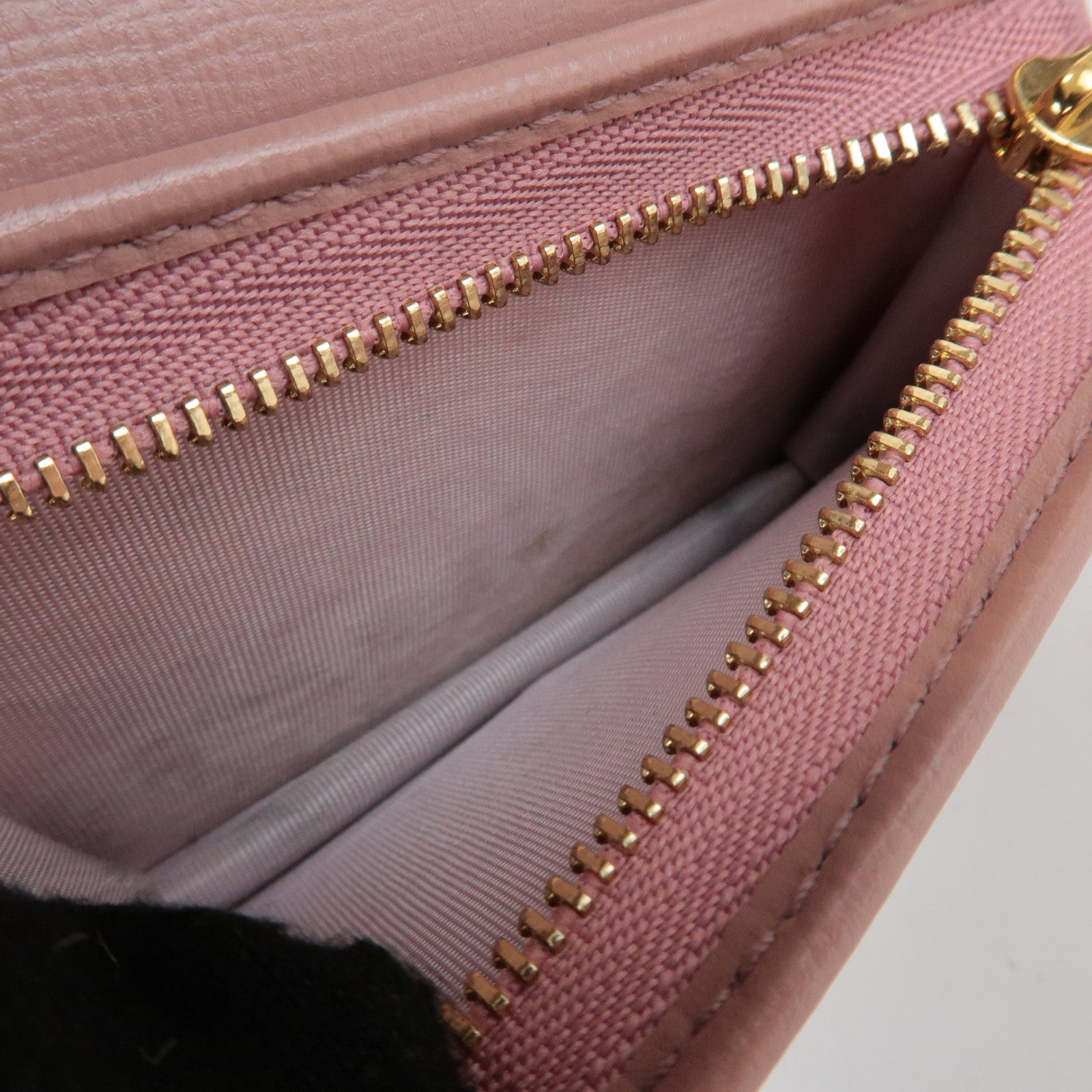 GUCCI Horsebit Leather Bi-fold Wallet Small Wallet Pink 621887 Used