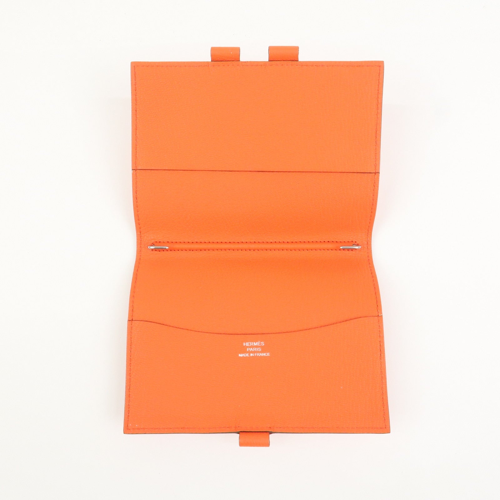 HERMES Leather Agenda PM Planner Cover X Stamped Orange