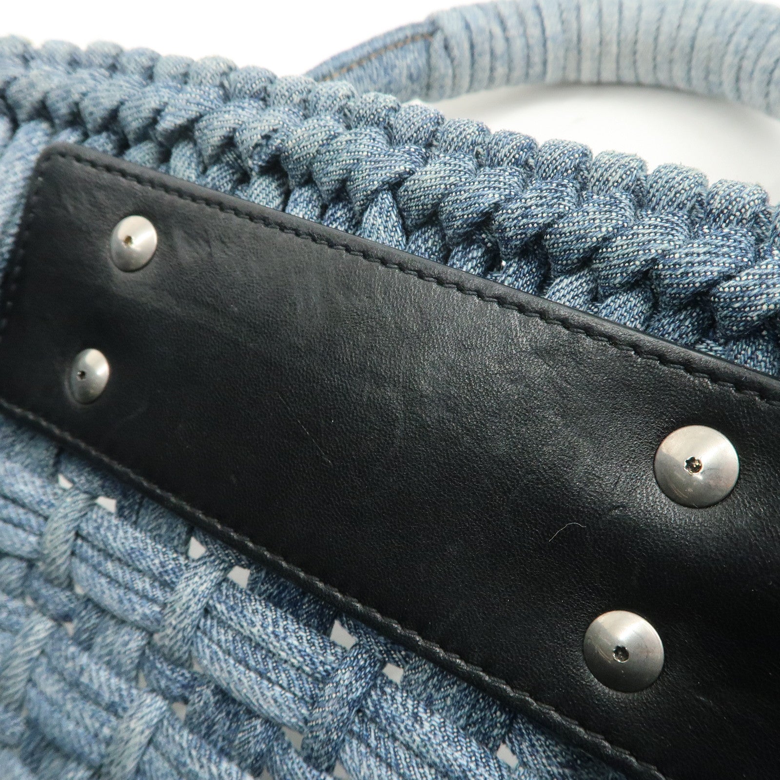 BALENCIAGA BISTRO XS 2WAY Bag Hand Bag Denim Blue 671342