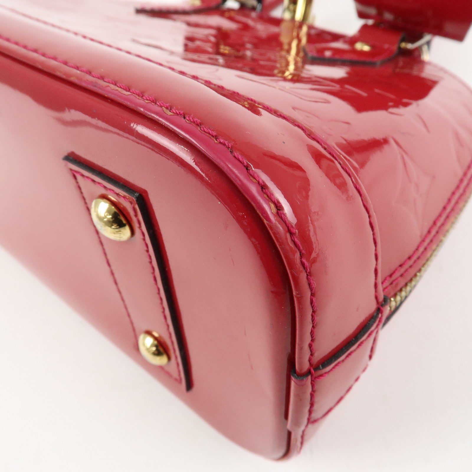 Louis Vuitton Monogram Vernis Alma BB 2Way Bag Rose Indien M91771 Used