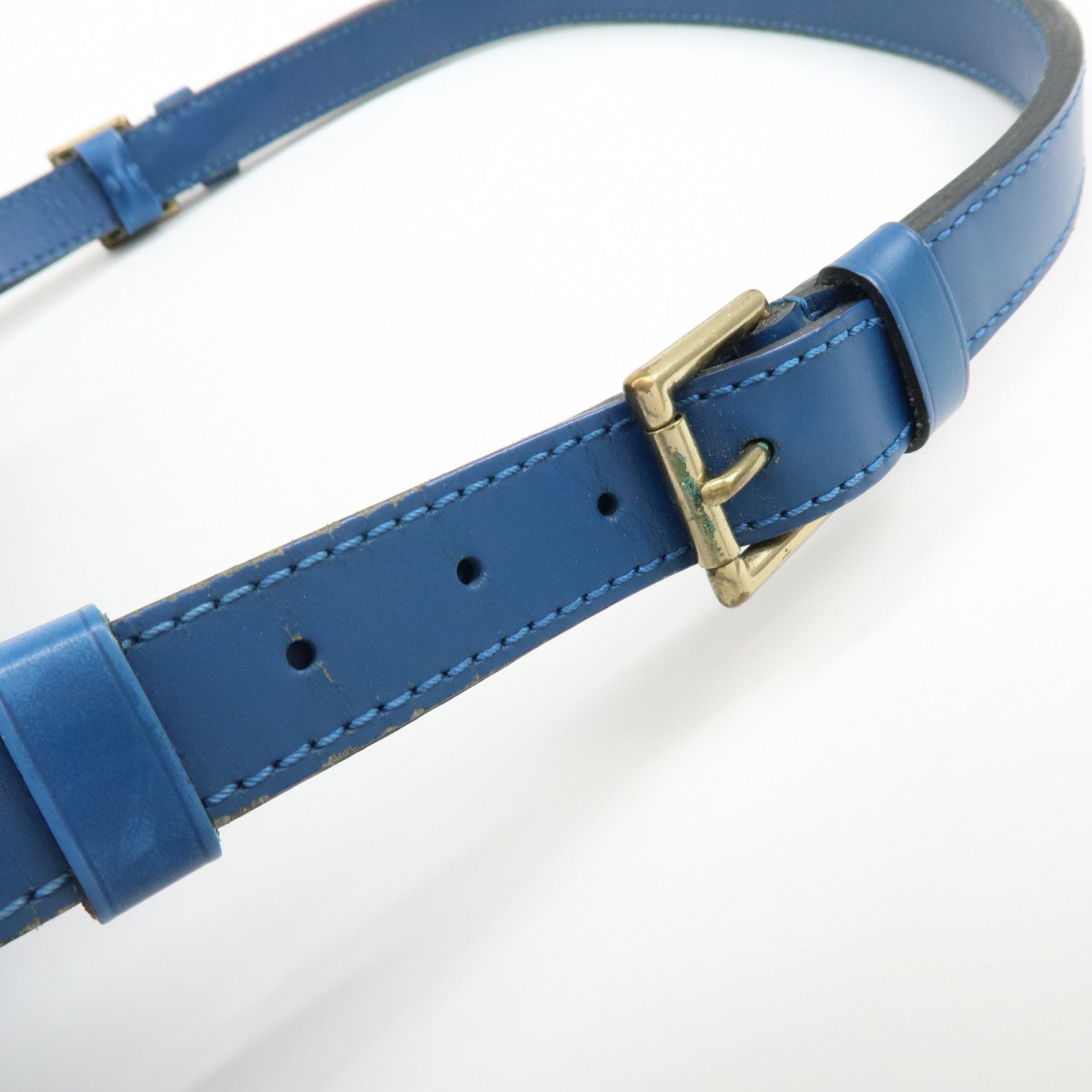 Louis Vuitton Epi Petit Noe Shoulder Hand Bag Toledo Blue M44105