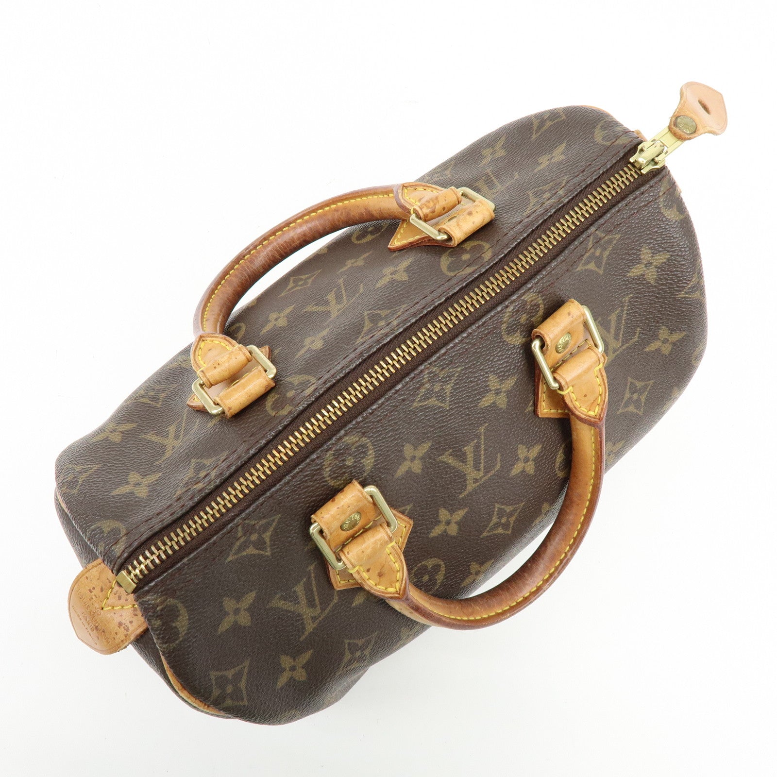 Louis Vuitton Monogram Speedy 25 Boston Bag Hand Bag Brown M41528