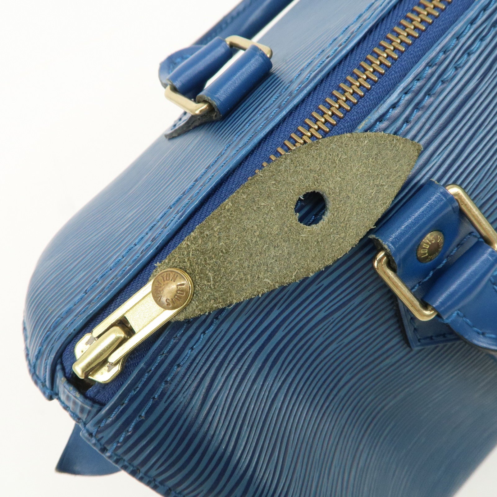 Louis Vuitton Epi Speedy 25 Hand Bag Boston Bag Toledo Blue M43015