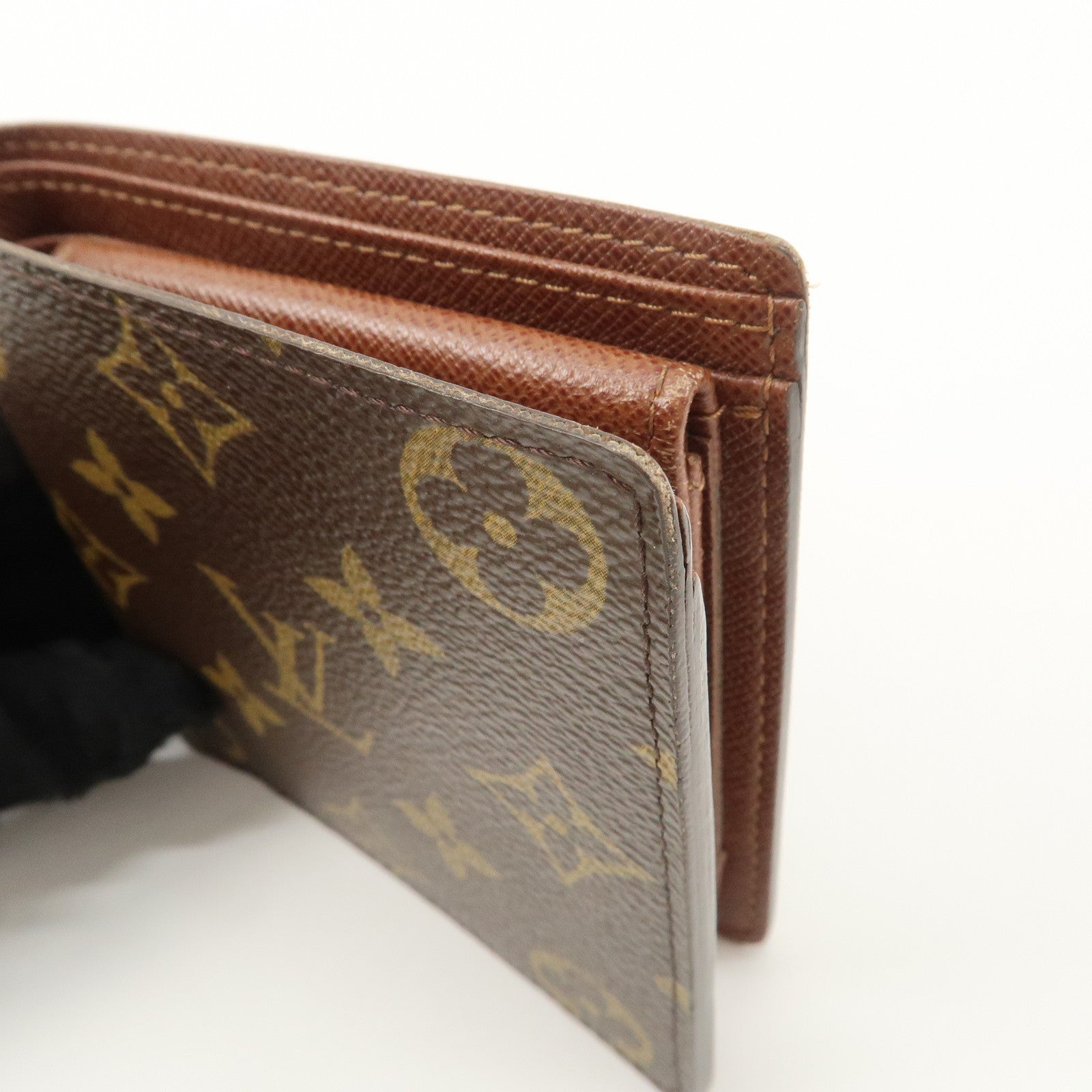 Louis Vuitton Monogram Portefeuille Marco Bi-fold Wallet M61675 Used