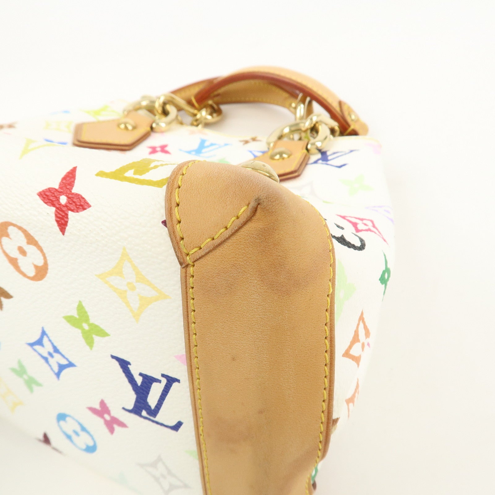 Louis Vuitton Monogram Multicolor Audra Hand Bag Blanc M40047