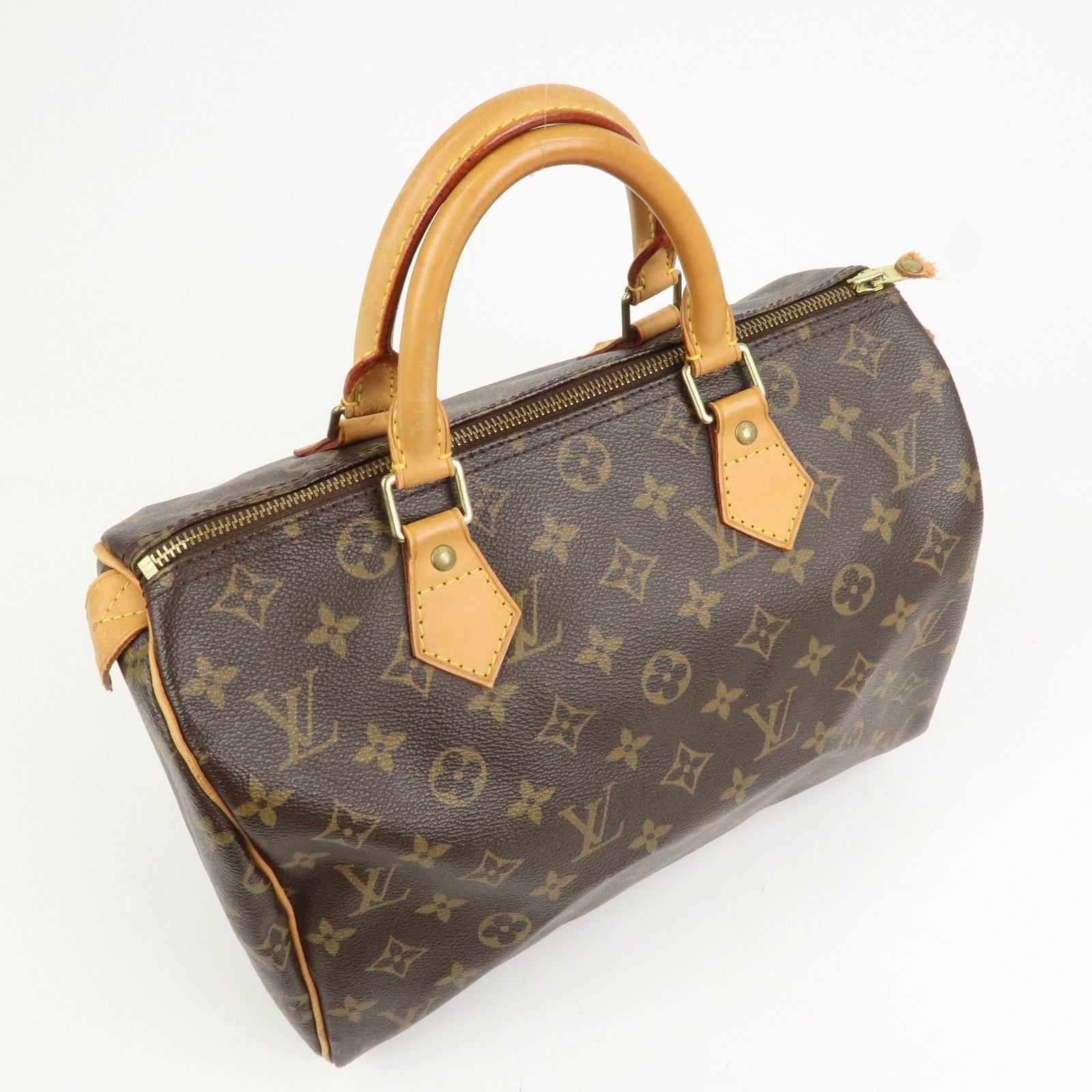 Louis Vuitton Monogram Speedy 30 Boston Bag Hand Bag Brown M41526
