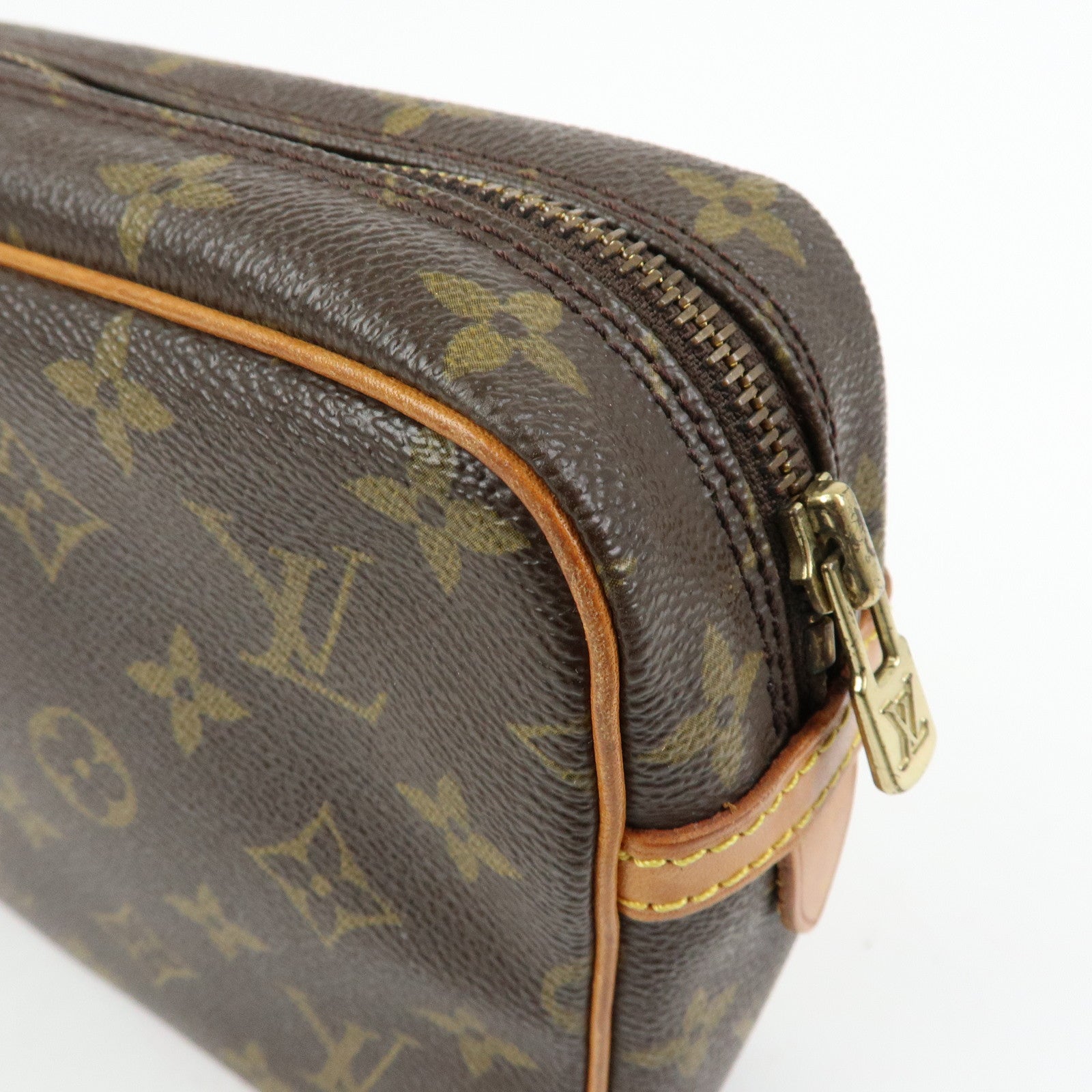 Louis Vuitton Monogram Compiegne 23 Pouch Clutch Bag Brown M51845