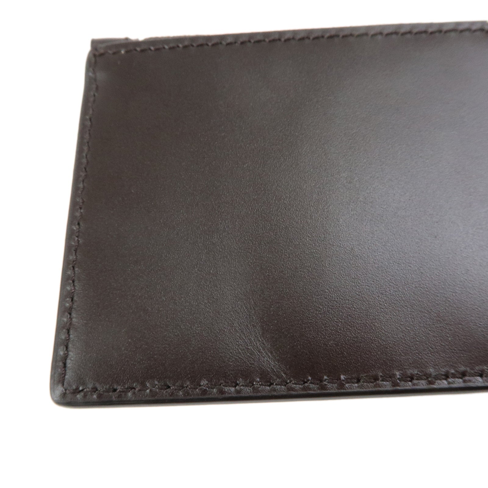 GUCCI Guccissima Leather Flagment Case Coin Card Case Brown 779876