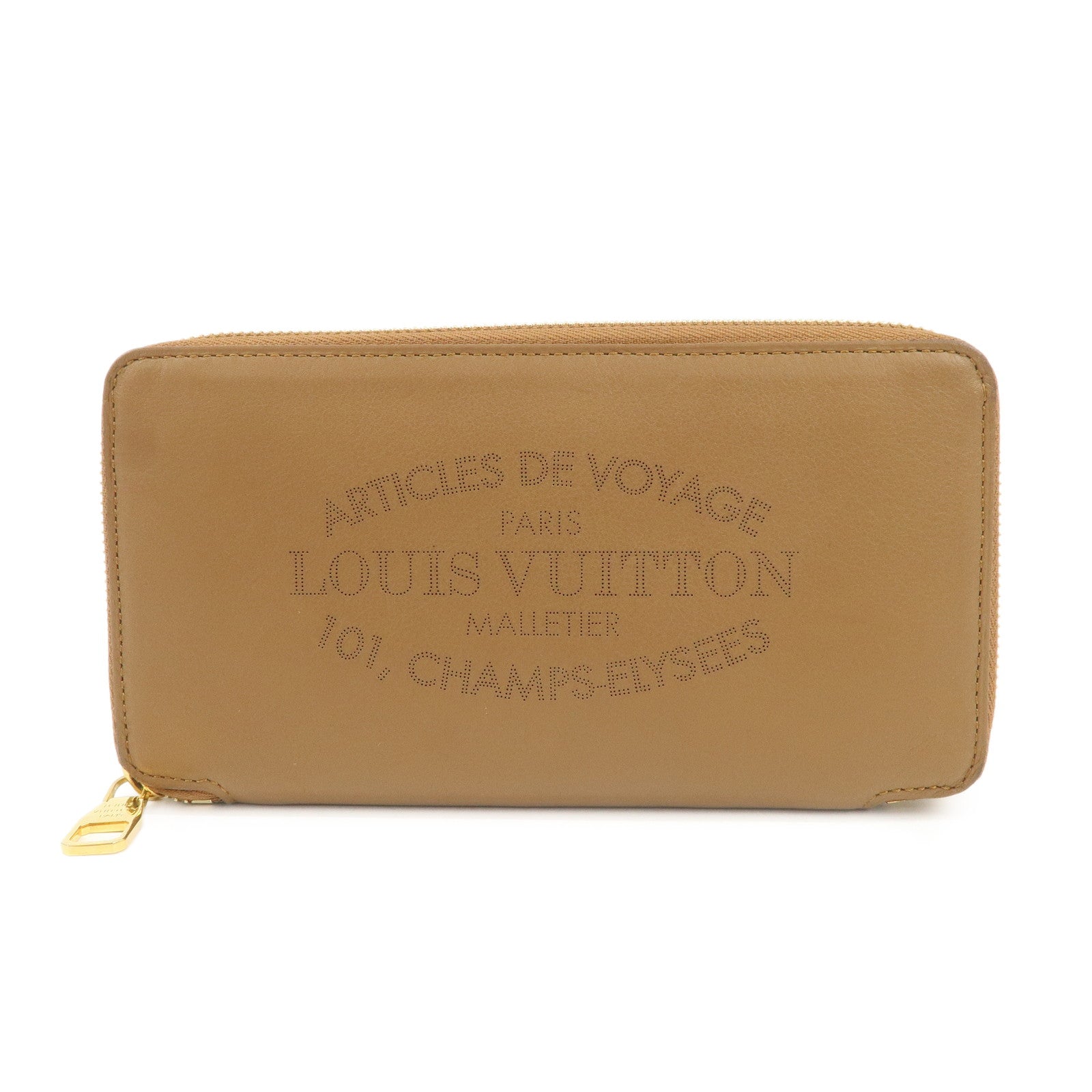 Louis Vuitton Parnassea Portefeuille Leather Round Zippy Wallet M58209 Used