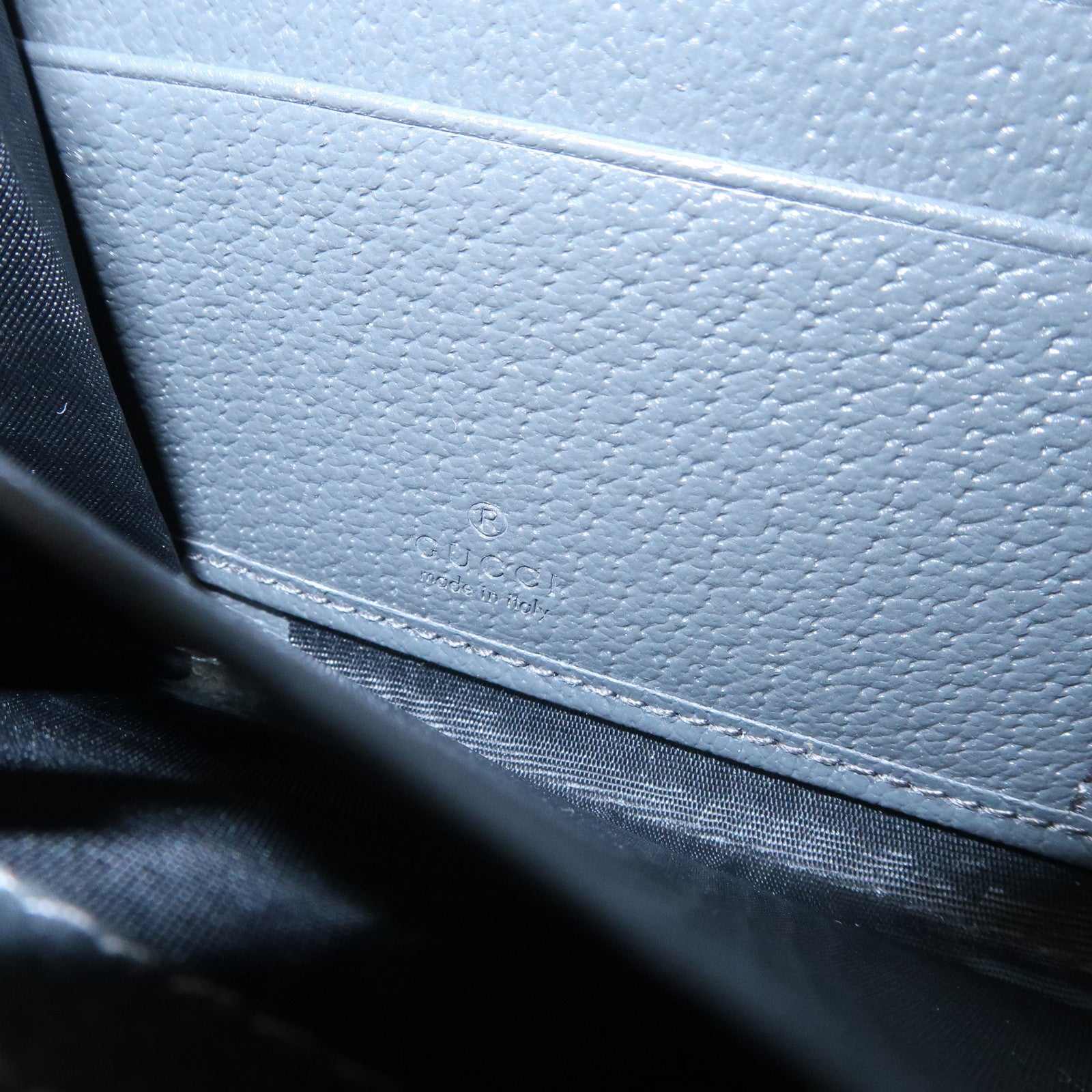 GUCCI Interlocking G GG Supreme Leather Round Zippy Wallet 701423 Used