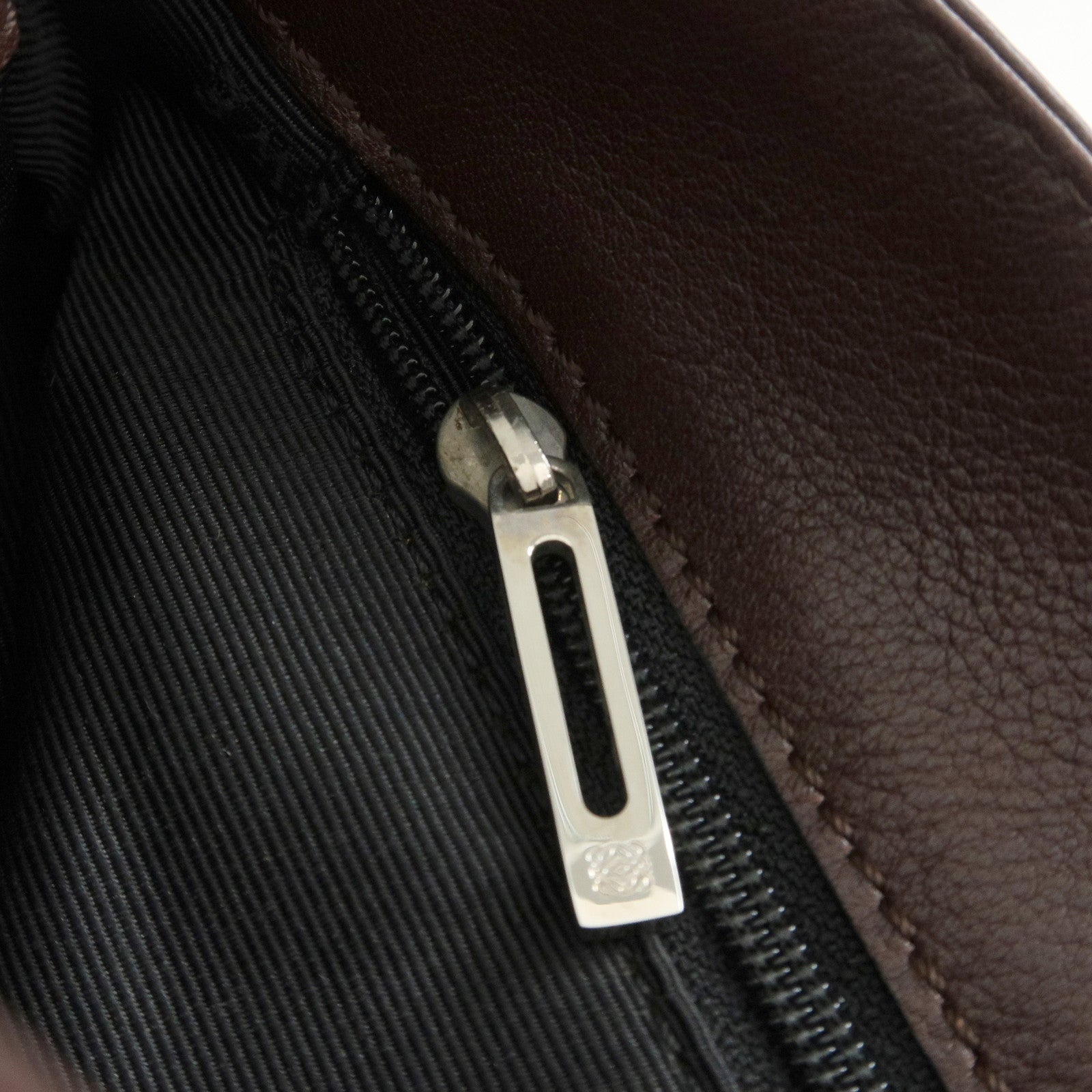 LOEWE Anagram Leather Shoulder Bag Crossbody Bag Brown