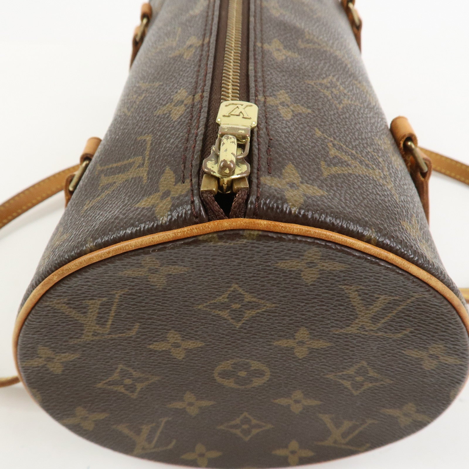 Louis Vuitton Monogram Papillon 30 Hand Bag Brown M51385